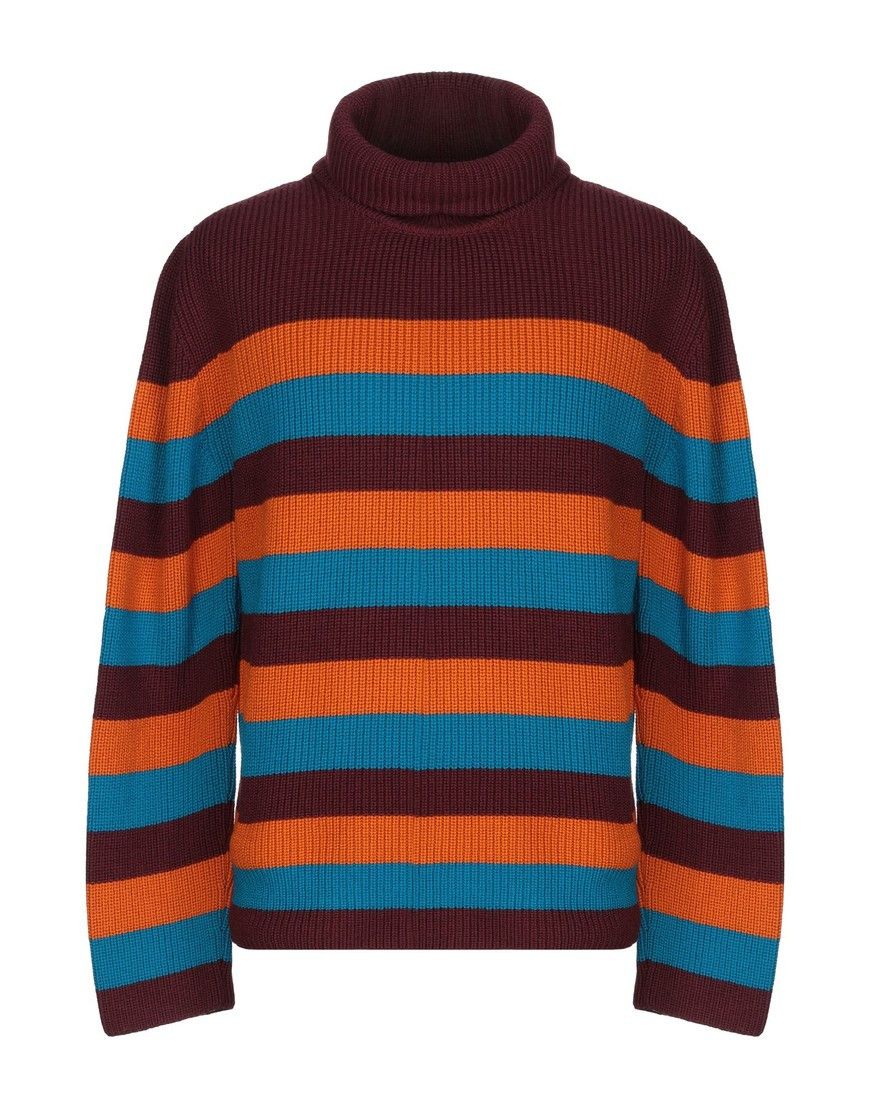 Antonio Marras Antonio Marras Multi-Color Stripe Wool Turtleneck Size US L / EU 52-54 / 3 - 1 Thumbnail