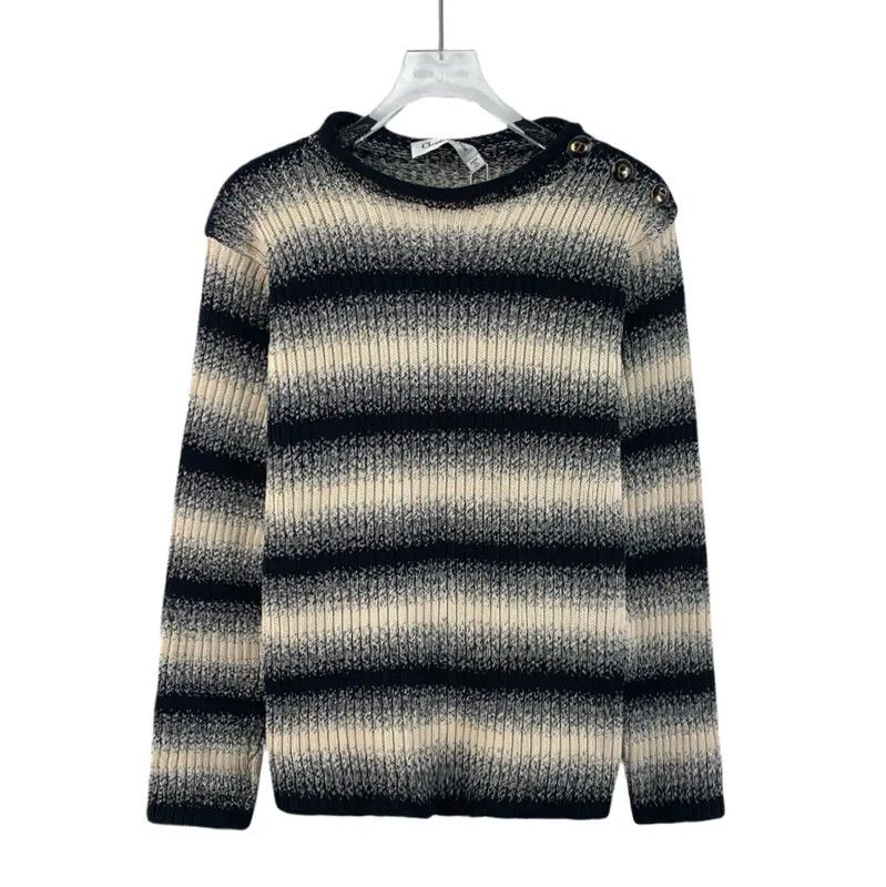 Dior Color Block Cotton Women's Sweater 0089