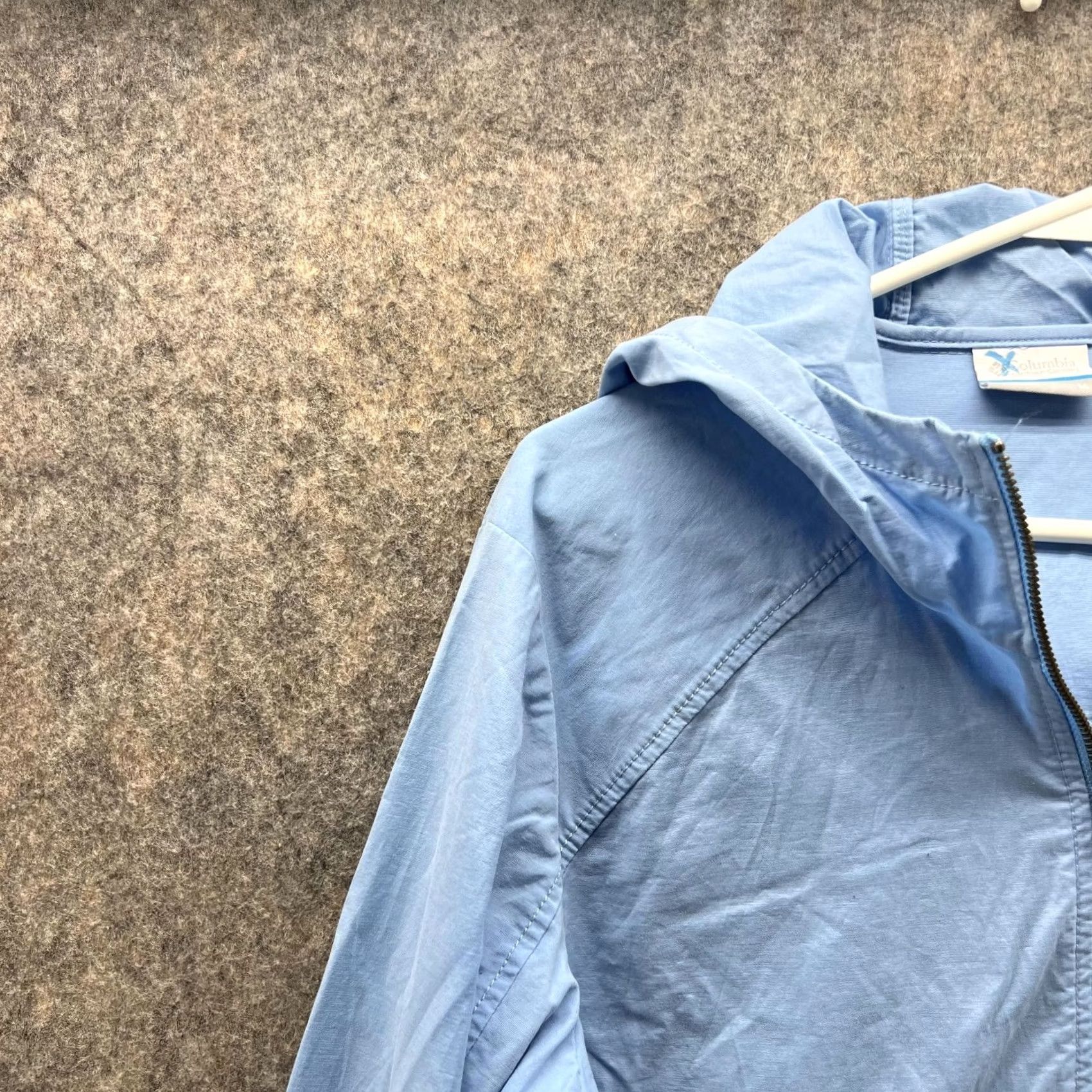 Vintage Columbia Jacket Men Medium Adult Blue Full Zip Hoodie Cotton Nylon Windbreaker Jacket Hoodie Size US M / EU 48-50 / 2 - 3 Thumbnail