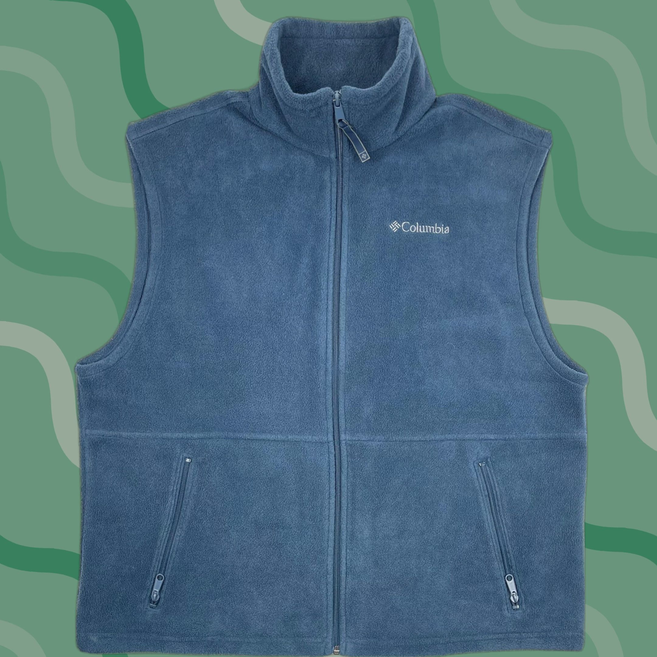 Vintage VINTAGE Columbia Vest Full Zip Up Fleece Outdoor Hiking Ski Blue Mens L Jacket Size L Zip Embroidered Logo Size US L / EU 52-54 / 3 - 1 Thumbnail
