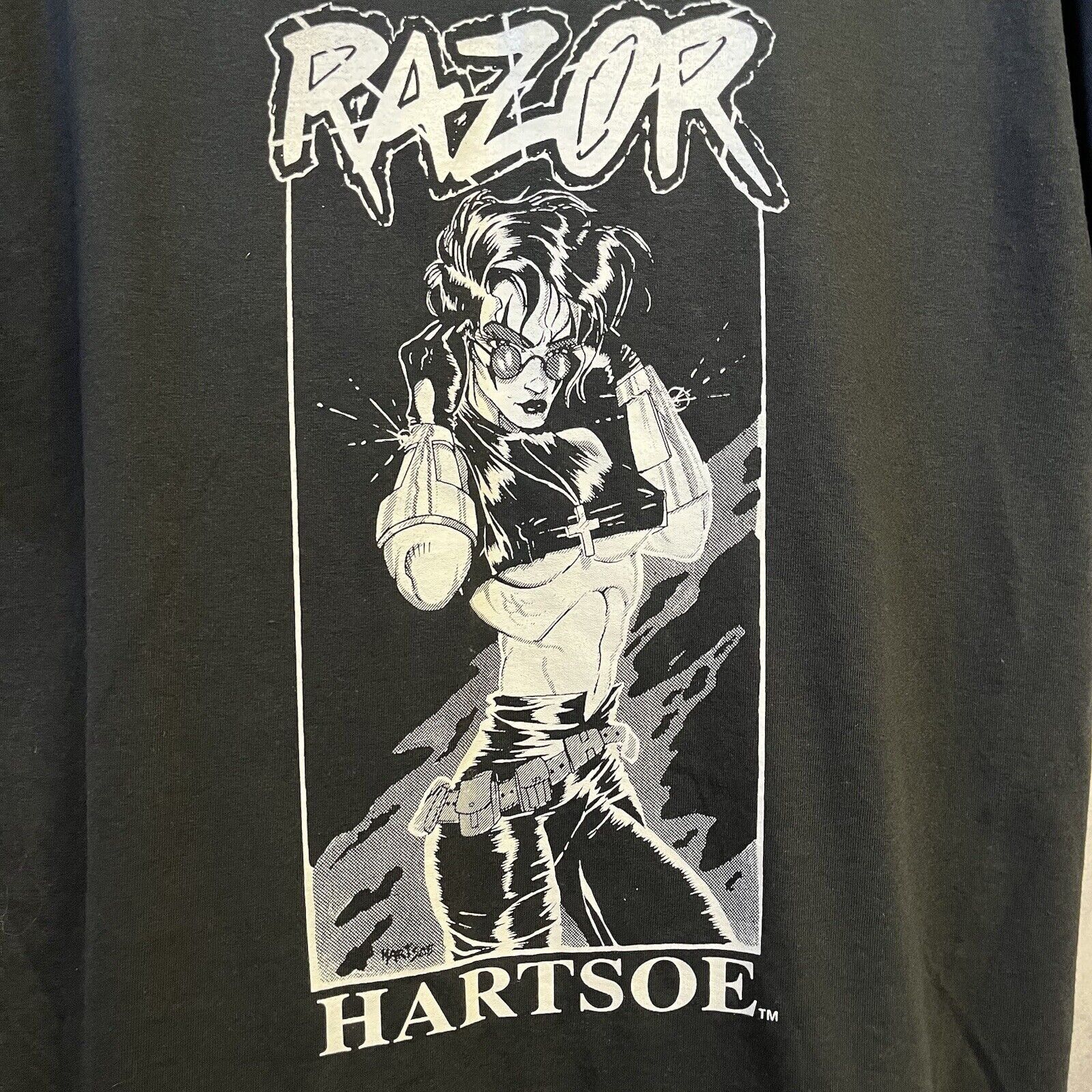 Vintage Vintage Razor Hartsoe T Shirt Mens L Comic Book Character Size US L / EU 52-54 / 3 - 4 Thumbnail