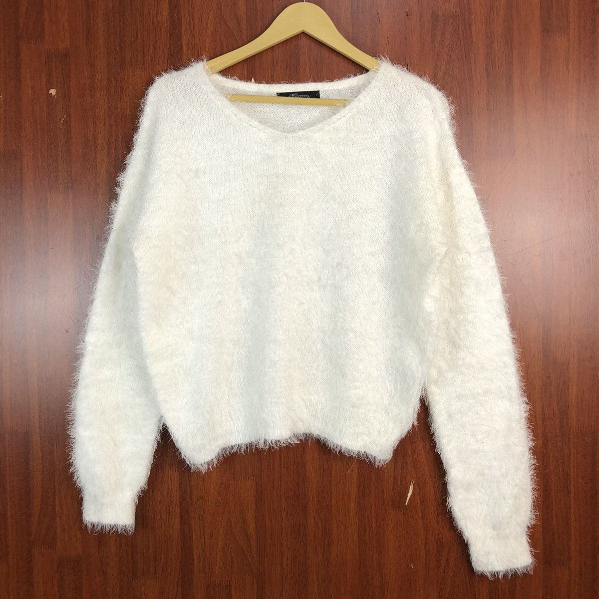 Aran Isles Knitwear Mounior White Mohair Knitwear #938 Size M / US 6-8 / IT 42-44 - 1 Thumbnail