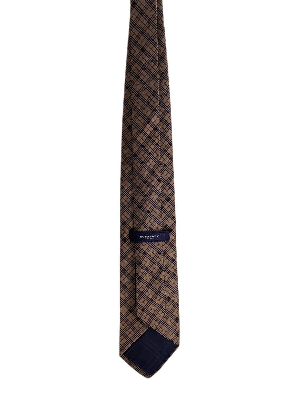 Burberry Burberry Check Monogram Classic Casual Silk Tie Size ONE SIZE - 3 Thumbnail