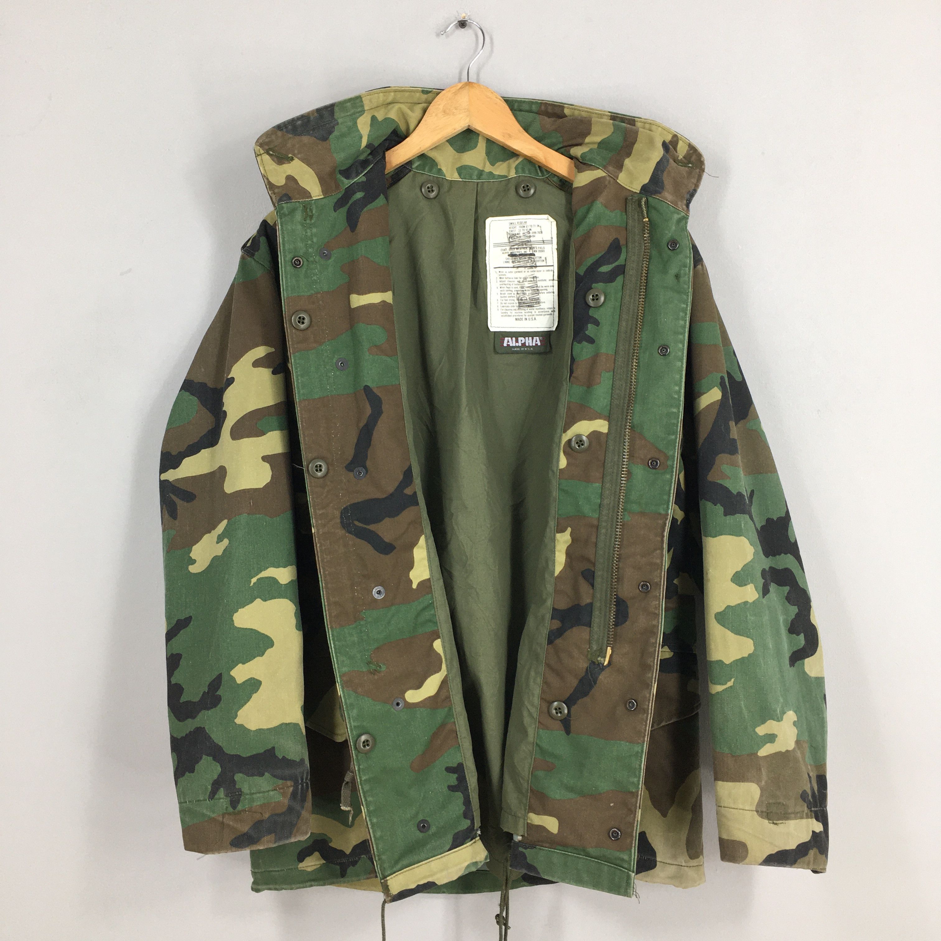 Alpha Industries Vintage Alpha Industries M-65 Field Camouflage Jacket Small Size US S / EU 44-46 / 1 - 6 Thumbnail