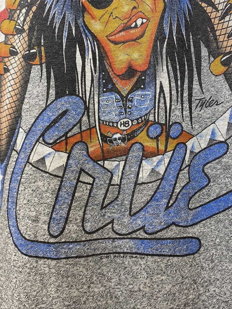 Band Tees × Vintage 1987 Vintage Motley Crue Girls Tour Original Band Raglan Tee Size US M / EU 48-50 / 2 - 8 Thumbnail
