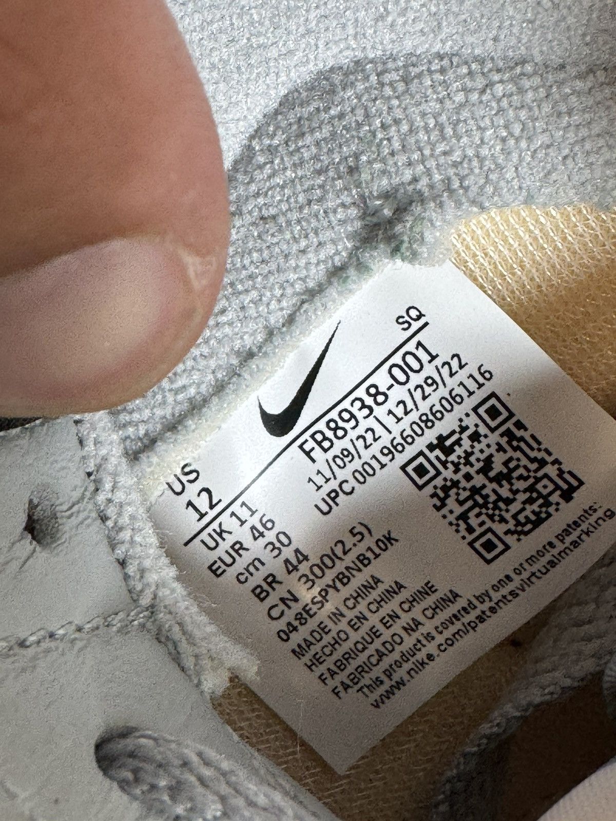 Nike Nike Mac Attack QS SP OG 2023 Light Smoke Grey Size 12 Size US 12 / EU 45 - 8 Thumbnail