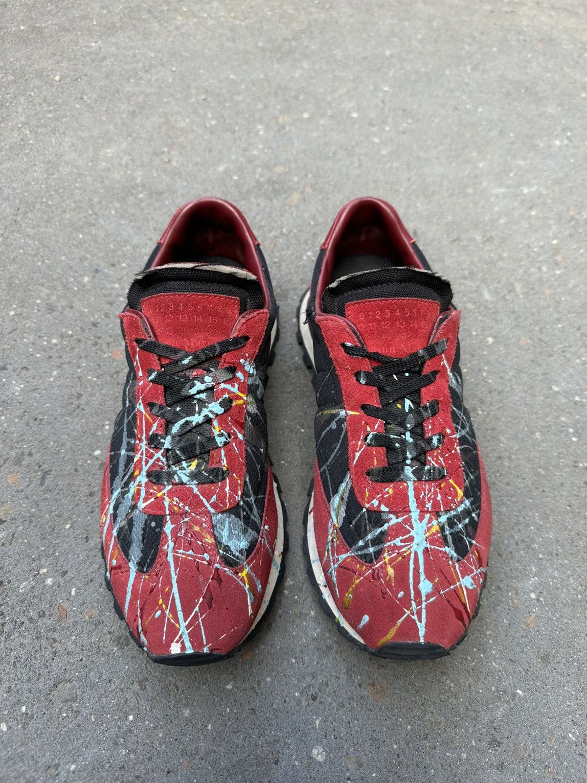 Maison Margiela Maison Margiela Paint Splatter Runners Size US 8 / EU 41 - 1 Thumbnail
