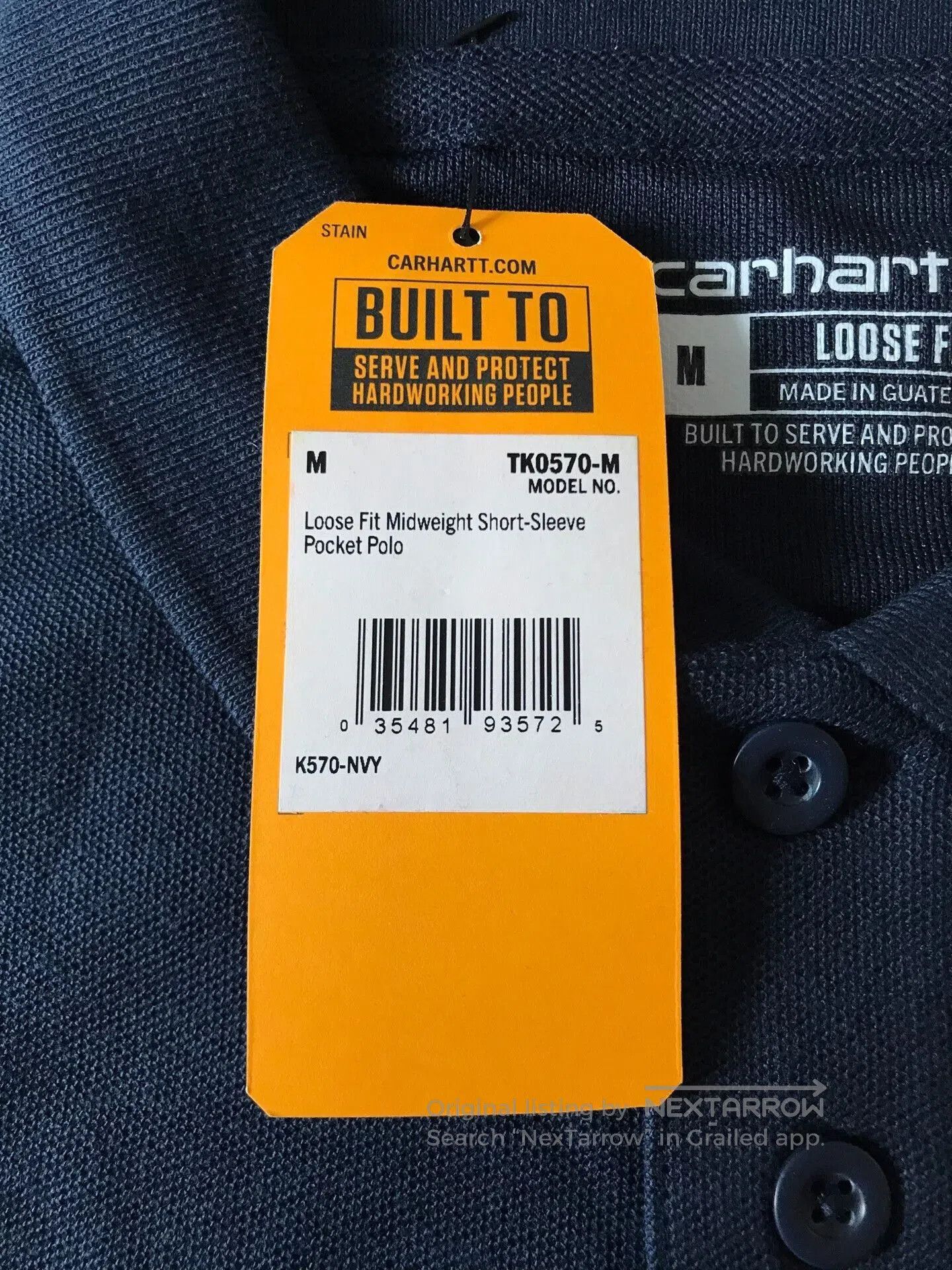 Carhartt Carhartt K570 Short Sleeve Polo Shirt. Size US M / EU 48-50 / 2 - 7 Thumbnail