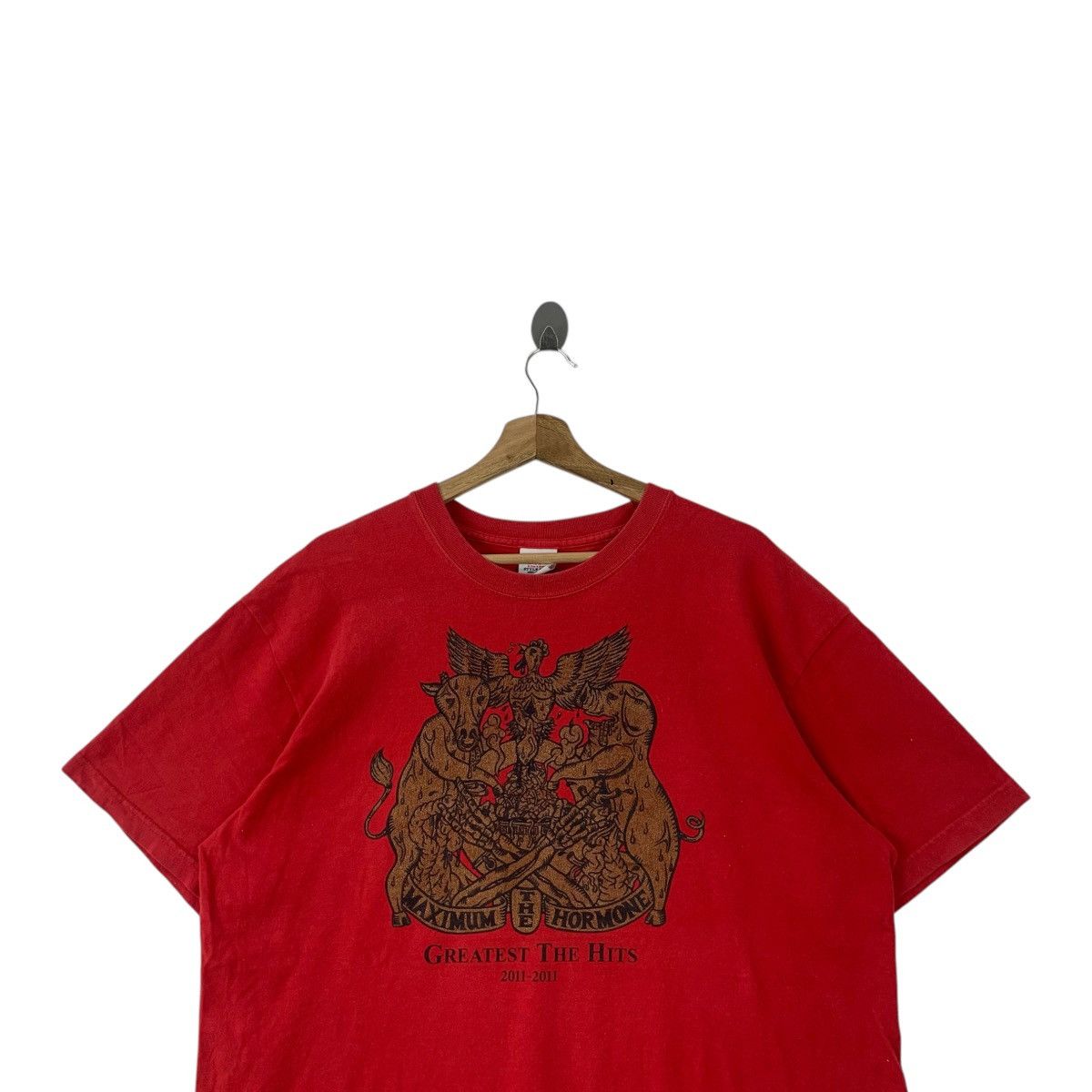 Band Tees MAXIMUM THE HORMONE The Greatest Hit Tee Shirt Top 2011 Album Promo Tour Size US XL / EU 56 / 4 - 2 Thumbnail