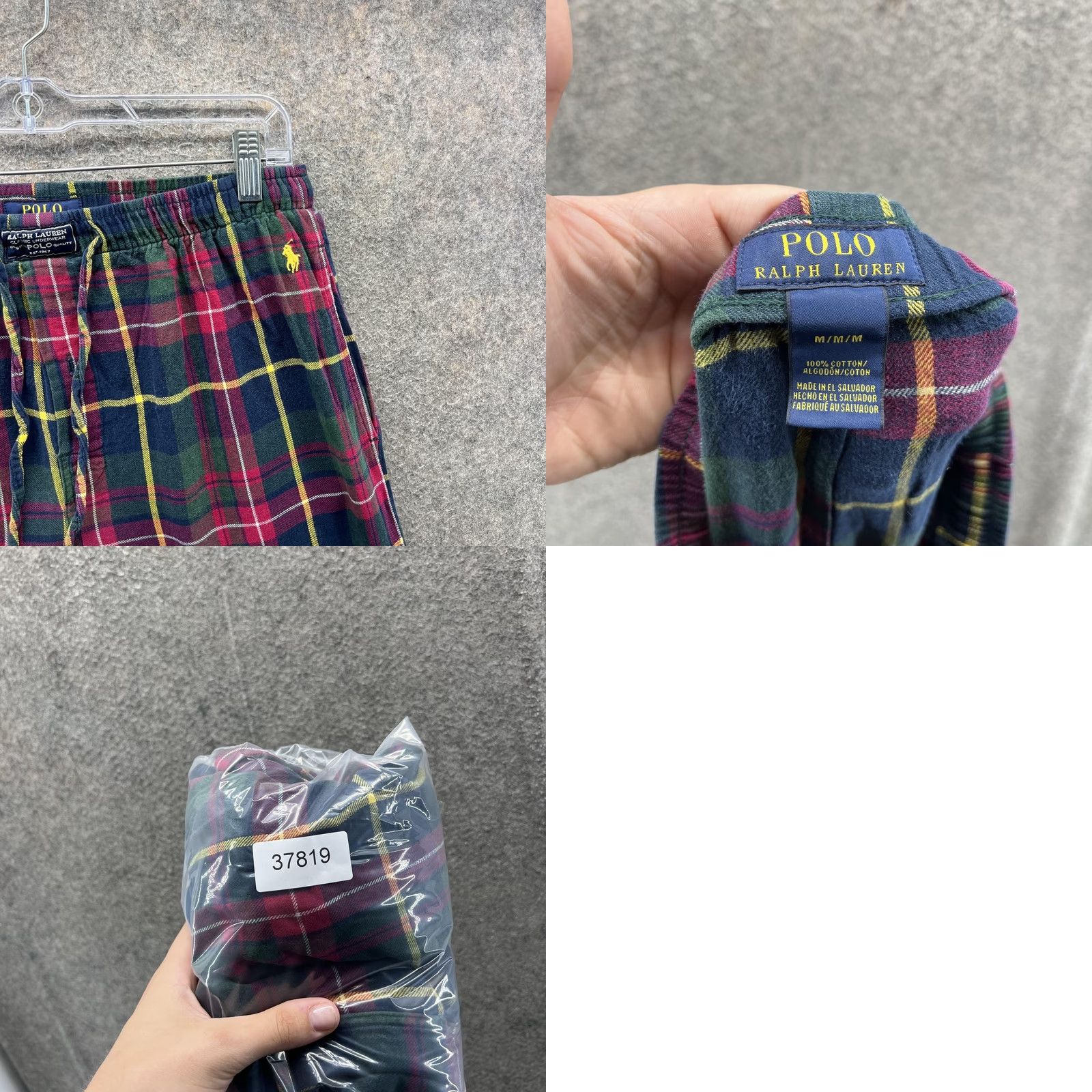Polo Ralph Lauren Polo Ralph Lauren Pajama Pants Mens Medium Flannel Plaid Pajama Lounge Green Navy Mulitcolor vtg Size US M / EU 48-50 / 2 - 8 Thumbnail