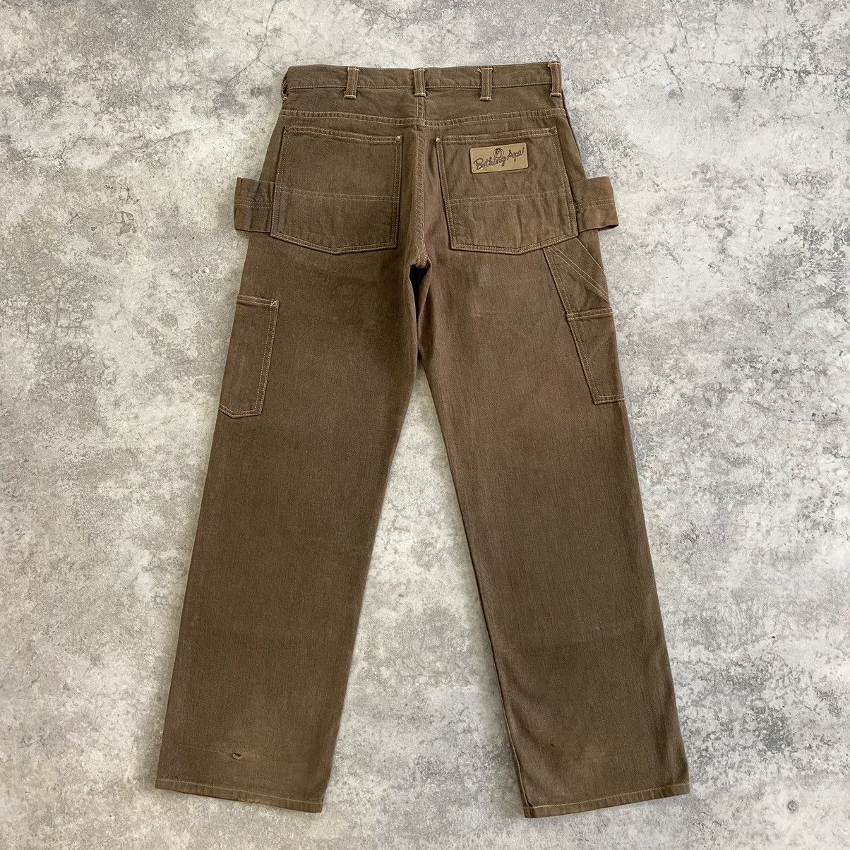 Bape × Vintage Double Knee Denim Size US 31 - 11 Thumbnail