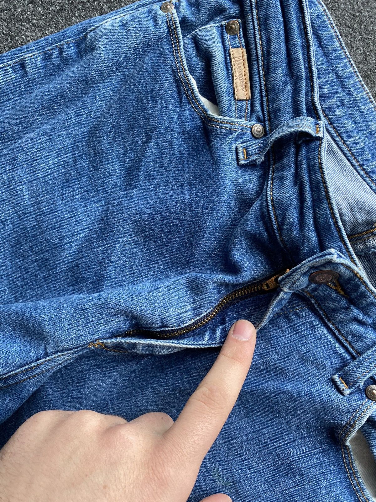 Wrangler 🔥Vntg Wrangler Sexy Bootcut Wom Jeans blue y2k 31 western Size 31" - 17 Thumbnail