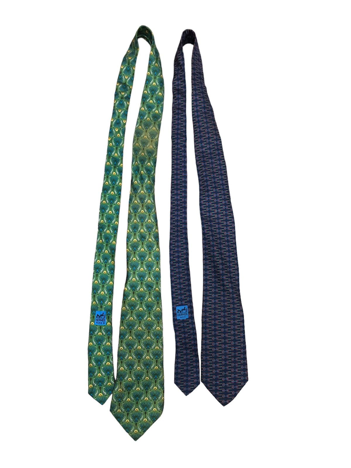 Designer × Hermes × Vintage Combo 2 pcs necktie hermes paris Size ONE SIZE - 1 Thumbnail