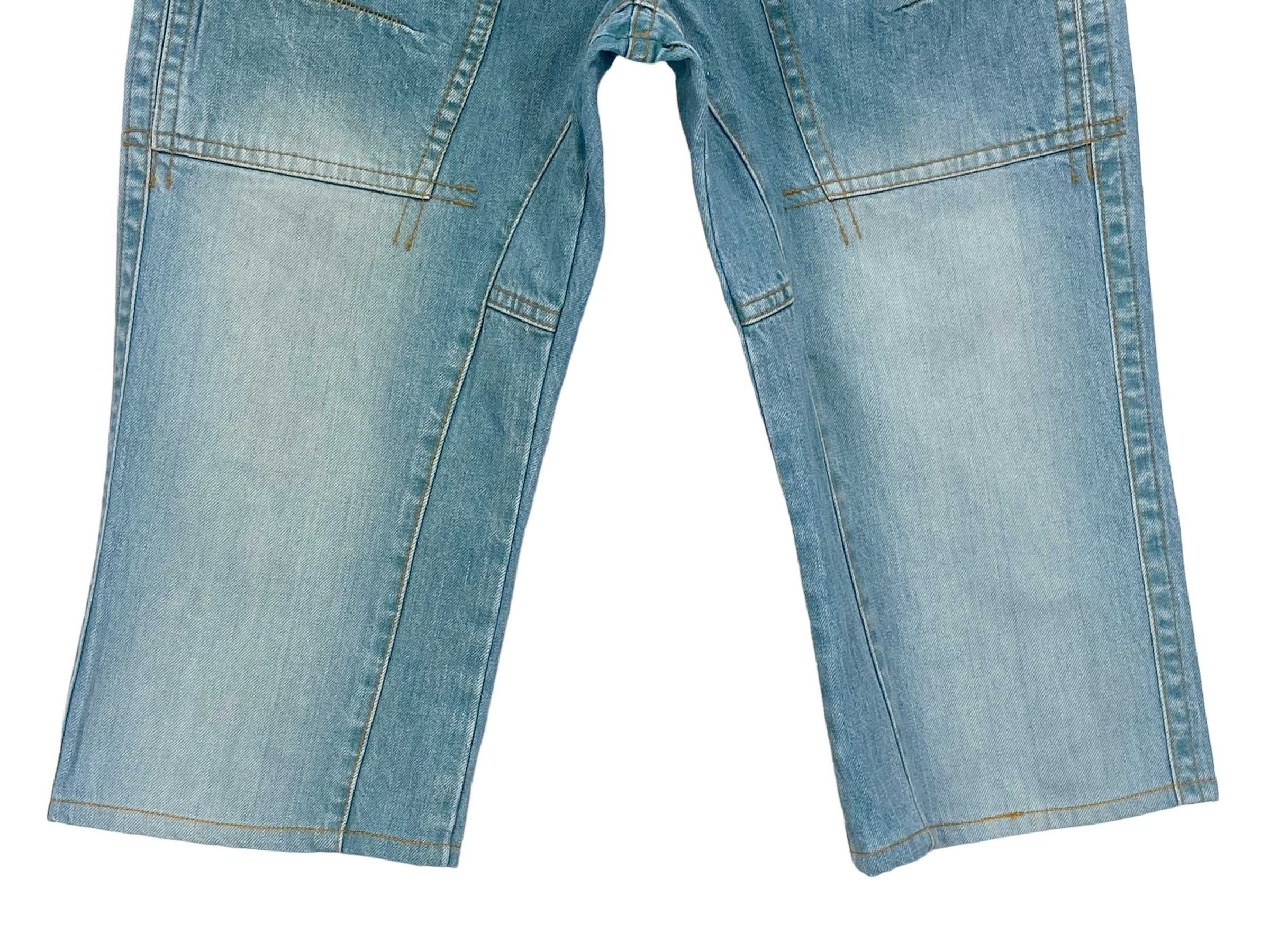 Japanese Brand Back Number Japan Cargo Short Jeans Pants Size US 31 - 4 Thumbnail