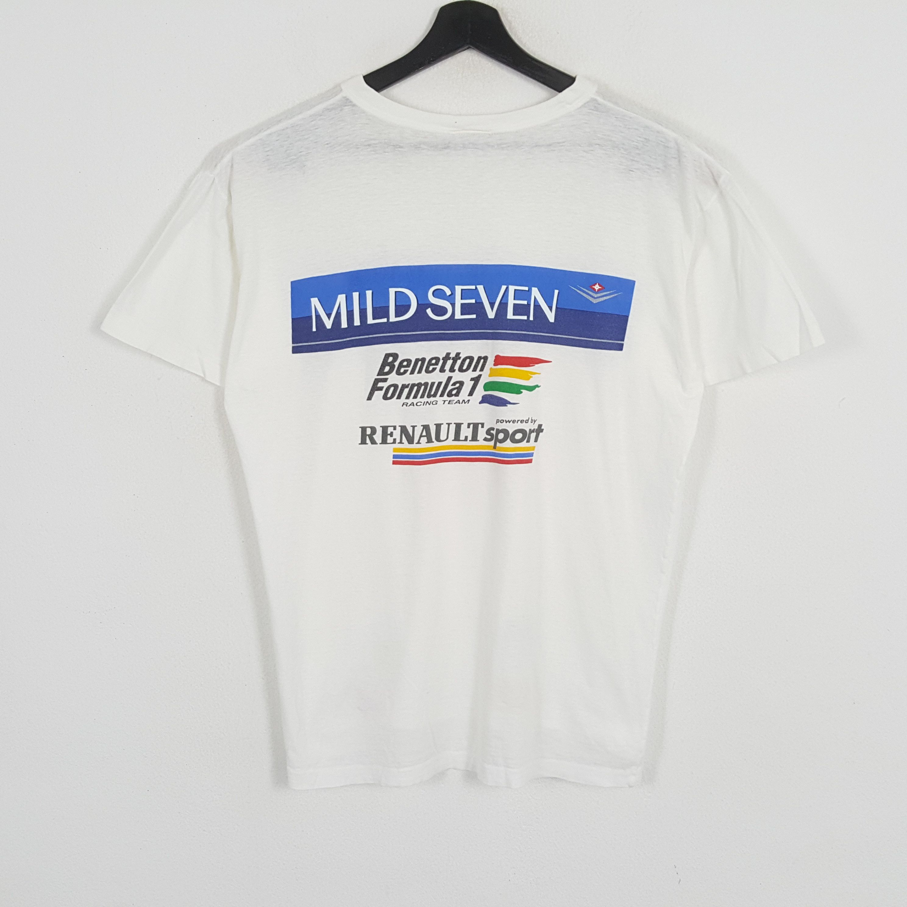 Benetton × Vintage Mild Seven BENETTON FORMULA 1 Racing Team Tshirt Size US L / EU 52-54 / 3 - 1 Thumbnail