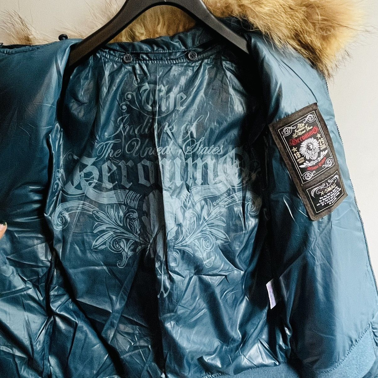 Fur Collar Leather Top Puffy