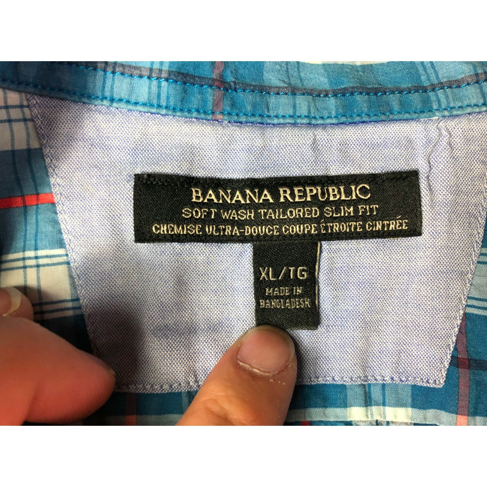 Banana Republic Banana Republic Tailor Slim Fit Striped Collared Long Sleeve Shirt Mens XL Size US XL / EU 56 / 4 - 4 Thumbnail