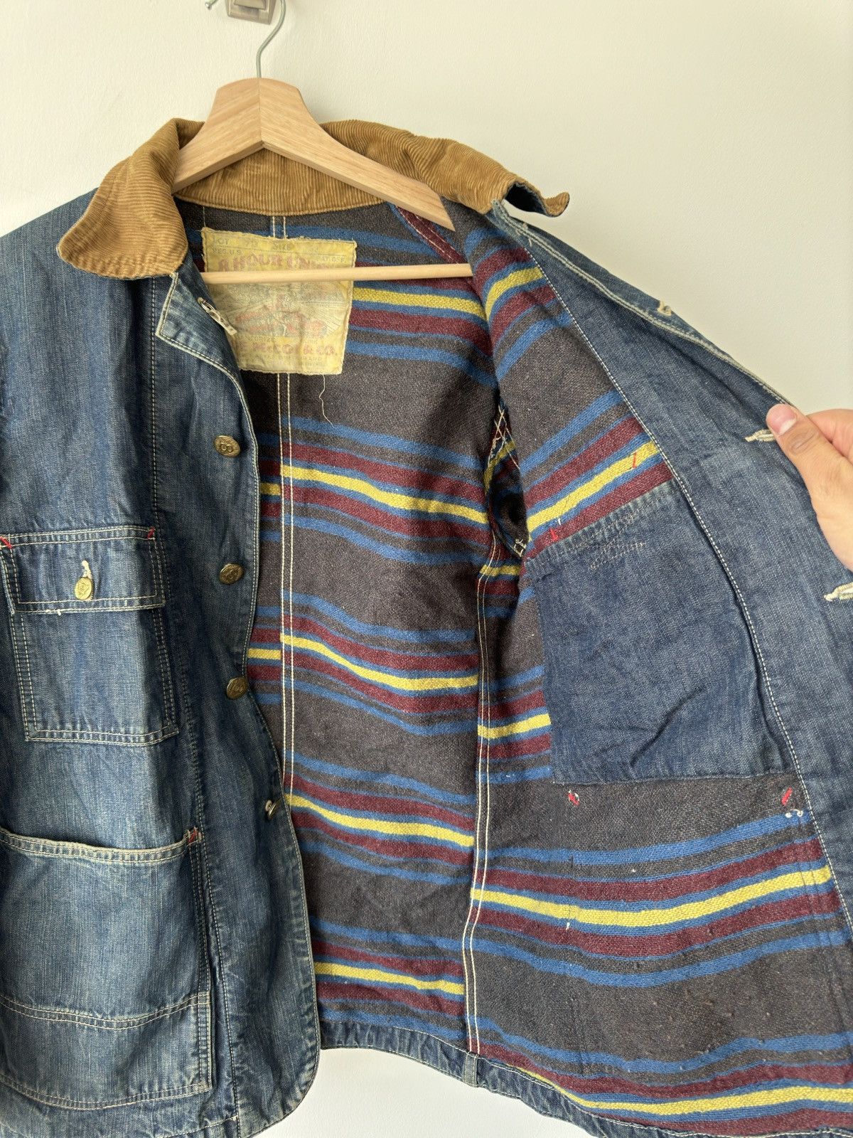 The Real McCoy's Vintage Wool Lined McCoy Jacket. Size US XL / EU 56 / 4 - 6 Thumbnail
