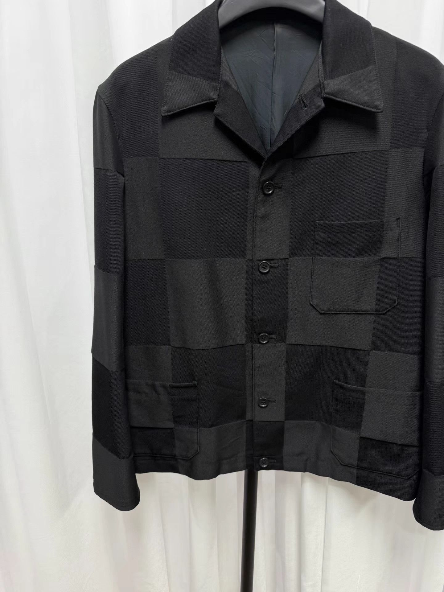 Yohji Yamamoto Yohji Yamamoto Y's for men Plaid Wool Paneled Jacket K20 Size US L / EU 52-54 / 3 - 4 Thumbnail