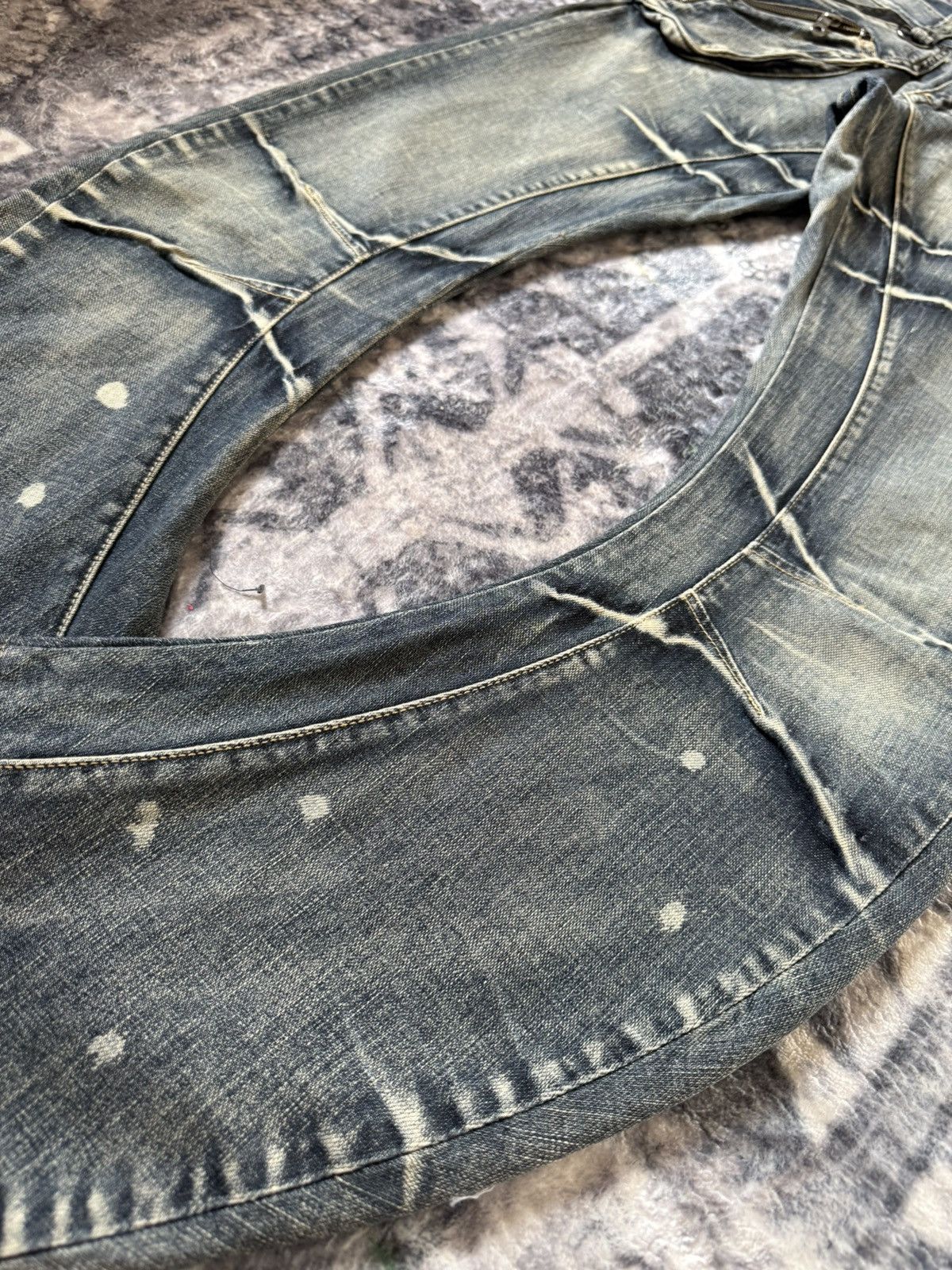 PPFM × The Smiths 2000s PPFM Japan Curve Leg Gun Pocket Jeans Size US 30 / EU 46 - 7 Thumbnail