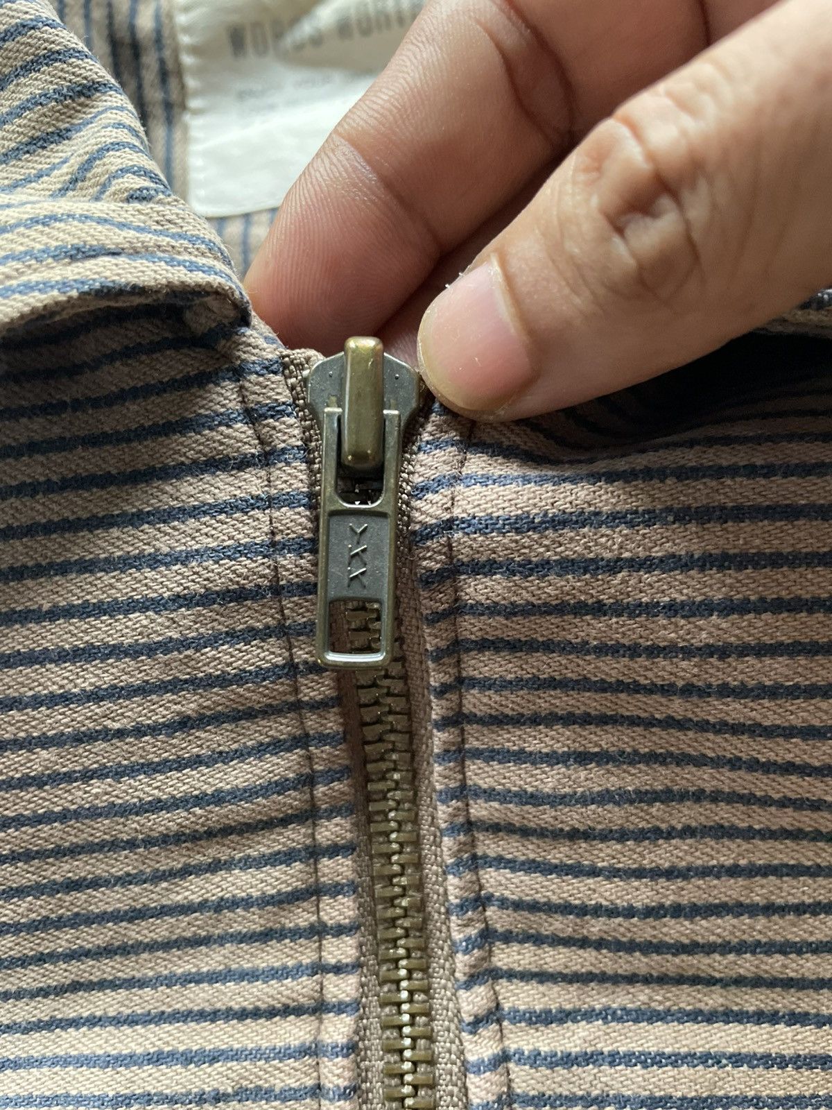 Japanese Brand Japanese Brand Words Worth Pinstriped Bomber Jacket Size US L / EU 52-54 / 3 - 6 Thumbnail