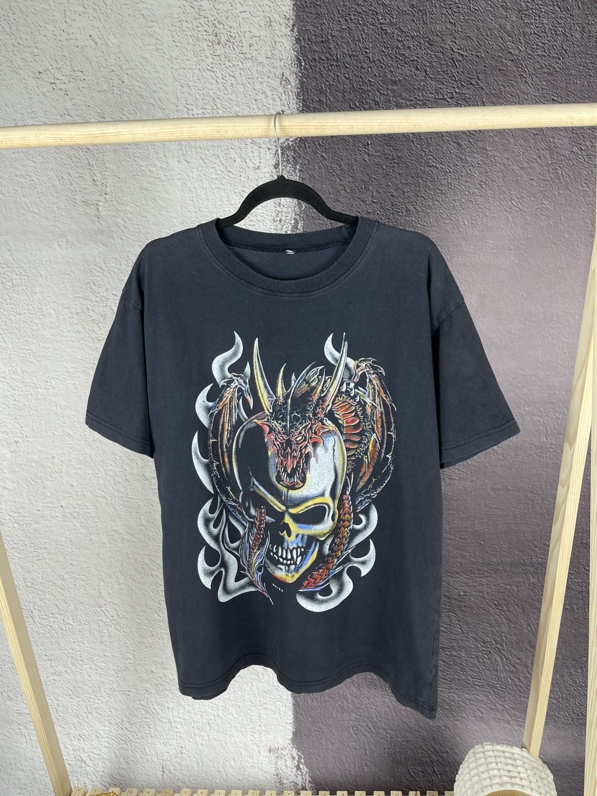 Japanese Brand Skulls Dragon 03154 Japanese theme vintage t-shirt size L Size US L / EU 52-54 / 3 - 1 Thumbnail