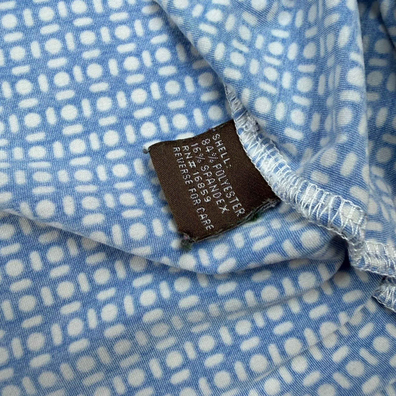 J.McLaughlin J. McLaughlin XL Blue Geometric Print Button Down Shirt Size XL / US 12-14 / IT 48-50 - 4 Thumbnail