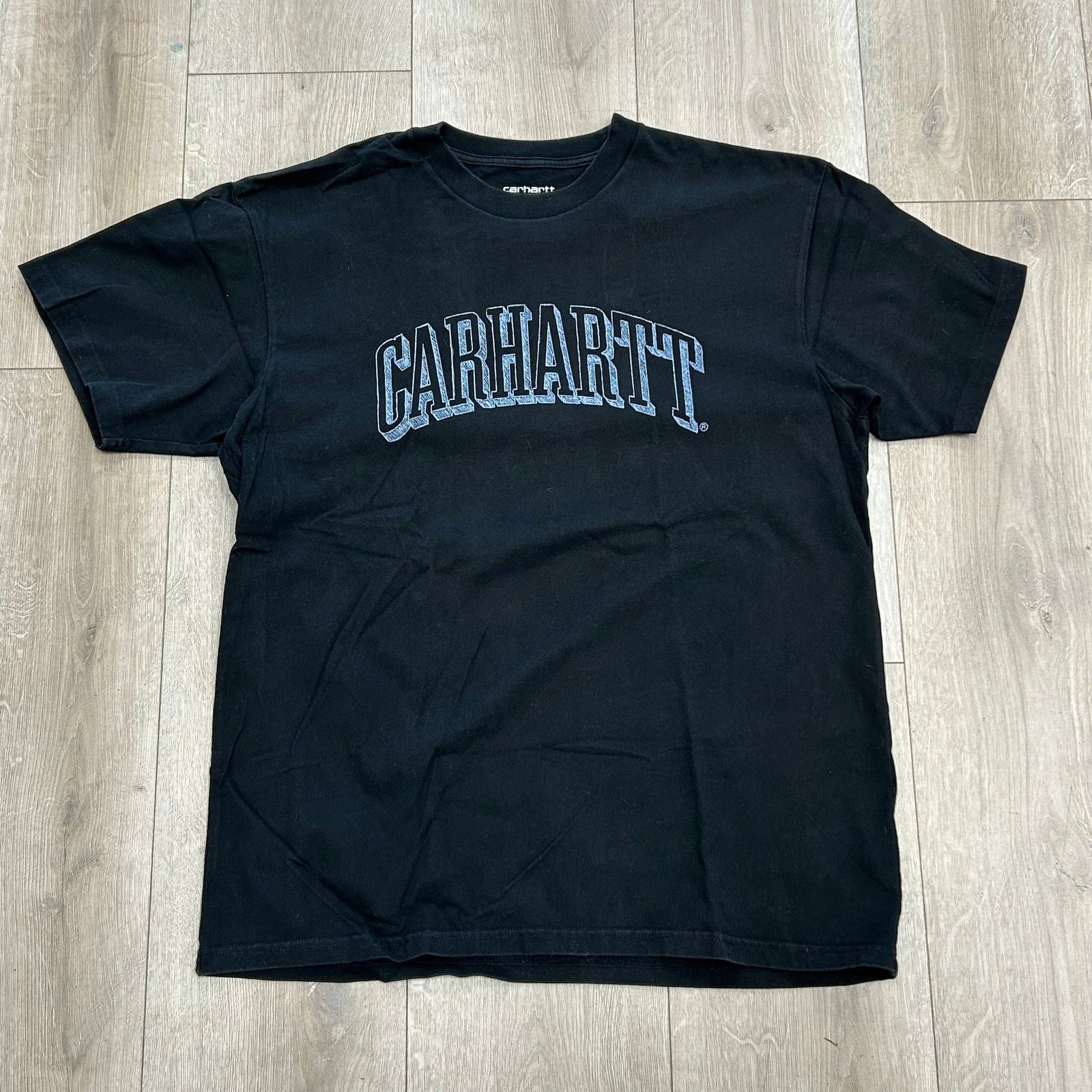Carhartt Wip Carhartt WIP Scrawl Script Black Tee T Shirt size Medium M Size US M / EU 48-50 / 2 - 1 Thumbnail