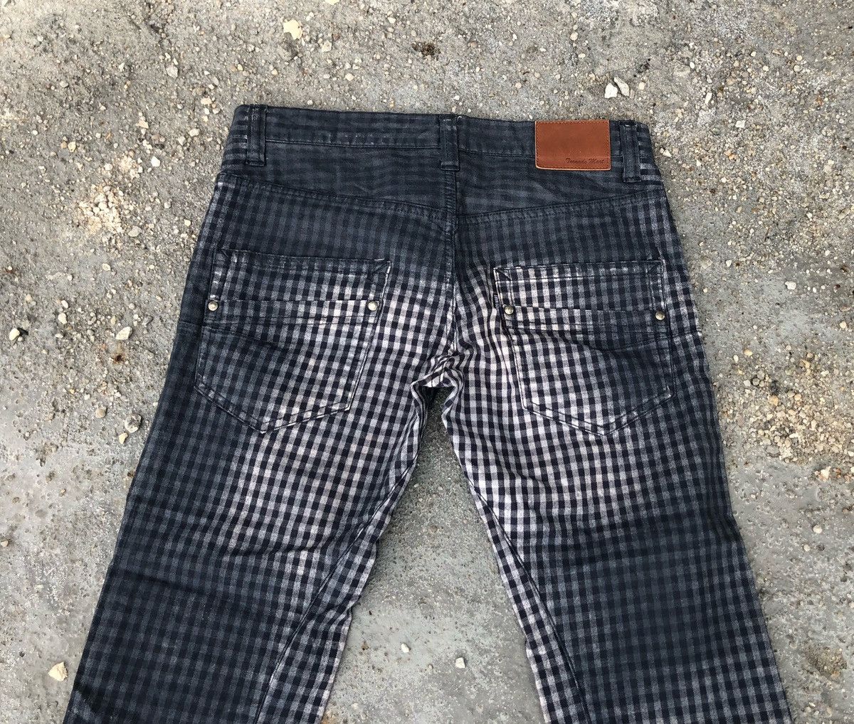 If Six Was Nine × Japanese Brand × Tornado Mart 🔥Tornado Mart Checkered Skinny Jeans 🔥 Size US 30 / EU 46 - 6 Thumbnail
