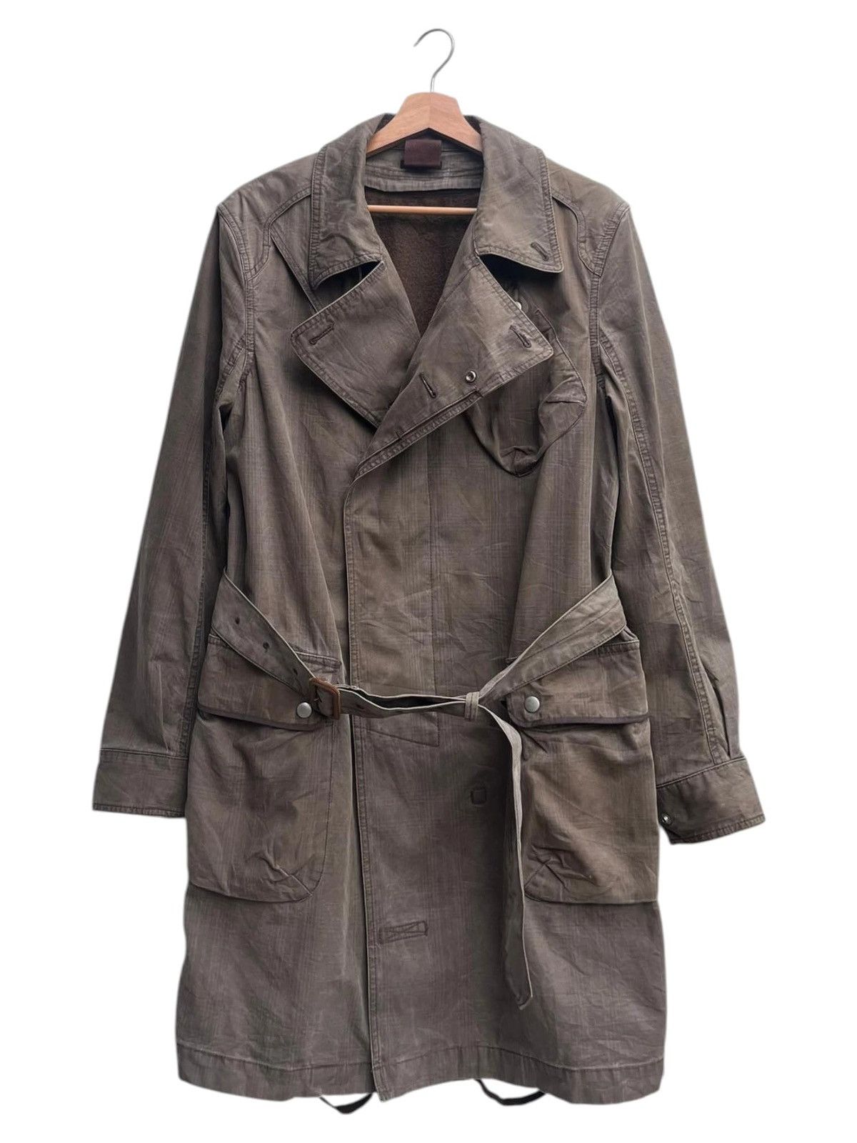 Paul Smith × R.Newbold R. Newbold Plaid Military Style Trench Coat Size US M / EU 48-50 / 2 - 1 Thumbnail