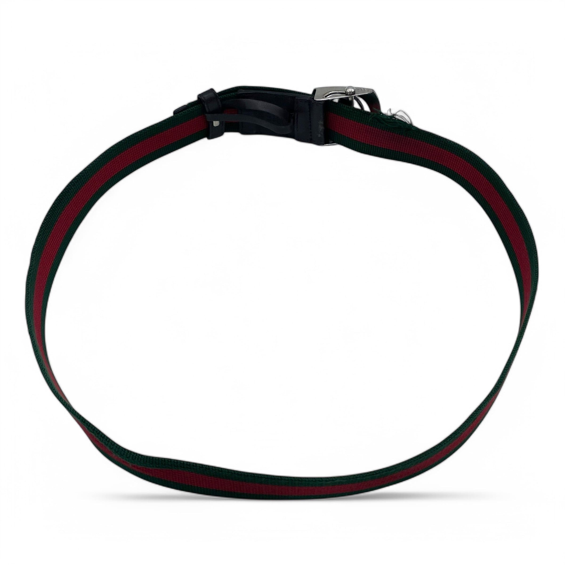 Gucci Vintage Gucci Shelly Line Belt Web Line Size ONE SIZE - 6 Thumbnail
