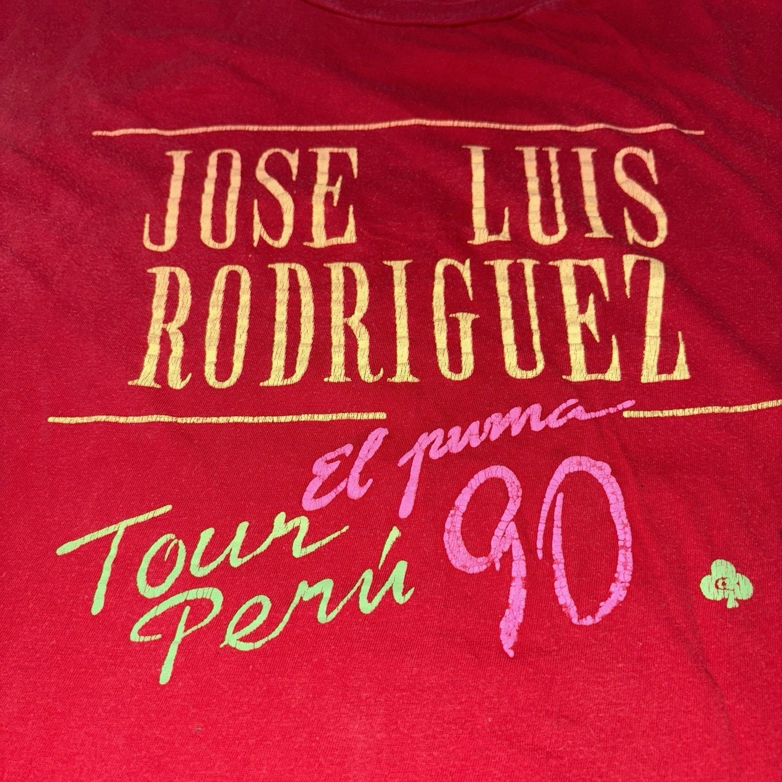Vintage Vintage José Luis Rodríguez 90s "Tour El Puma Perú" T Shirt Size US L / EU 52-54 / 3 - 3 Thumbnail