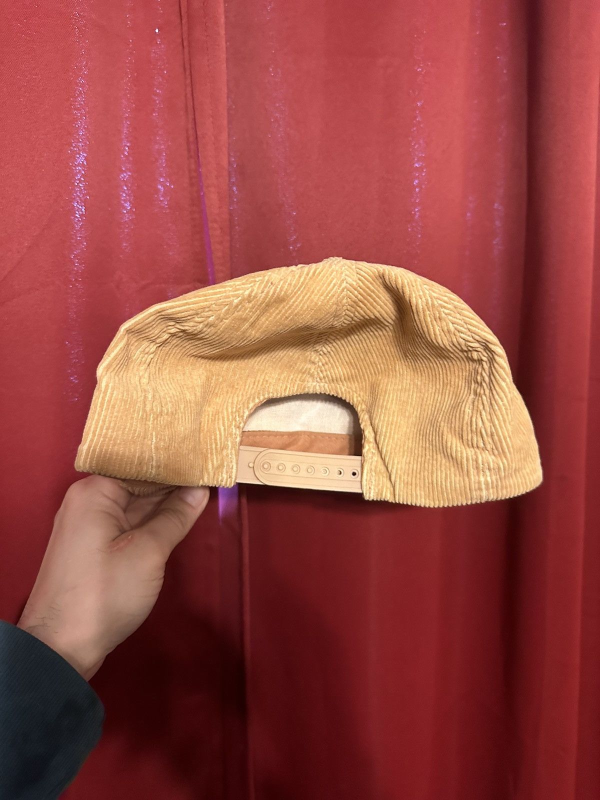 Vintage Vintage Corduroy Rope Hat Golden Wheat Colour Minimalist Size ONE SIZE - 2 Thumbnail