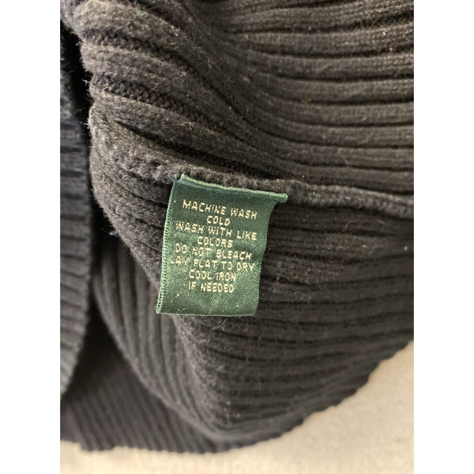 Ralph Lauren VINTAGE Ralph Lauren Ribbed Sweater Women’s L Black 1/4 Gold Zip Front Cotton Pullover Womens L Black 1/4 Zip Ralph Lauren Sweater Size L / US 10 / IT 46 - 8 Thumbnail