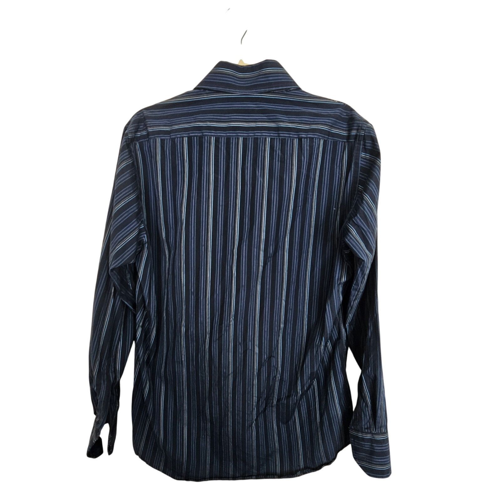 Hugo Boss Boss Hugo Boss Dress Shirt Blue Striped Button Up 32/33 Size US XS / EU 42 / 0 - 9 Thumbnail