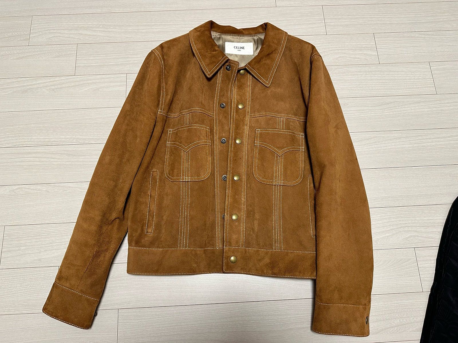 Celine Celine 20AW Suede Jacket 48size Size US M / EU 48-50 / 2 - 2 Thumbnail