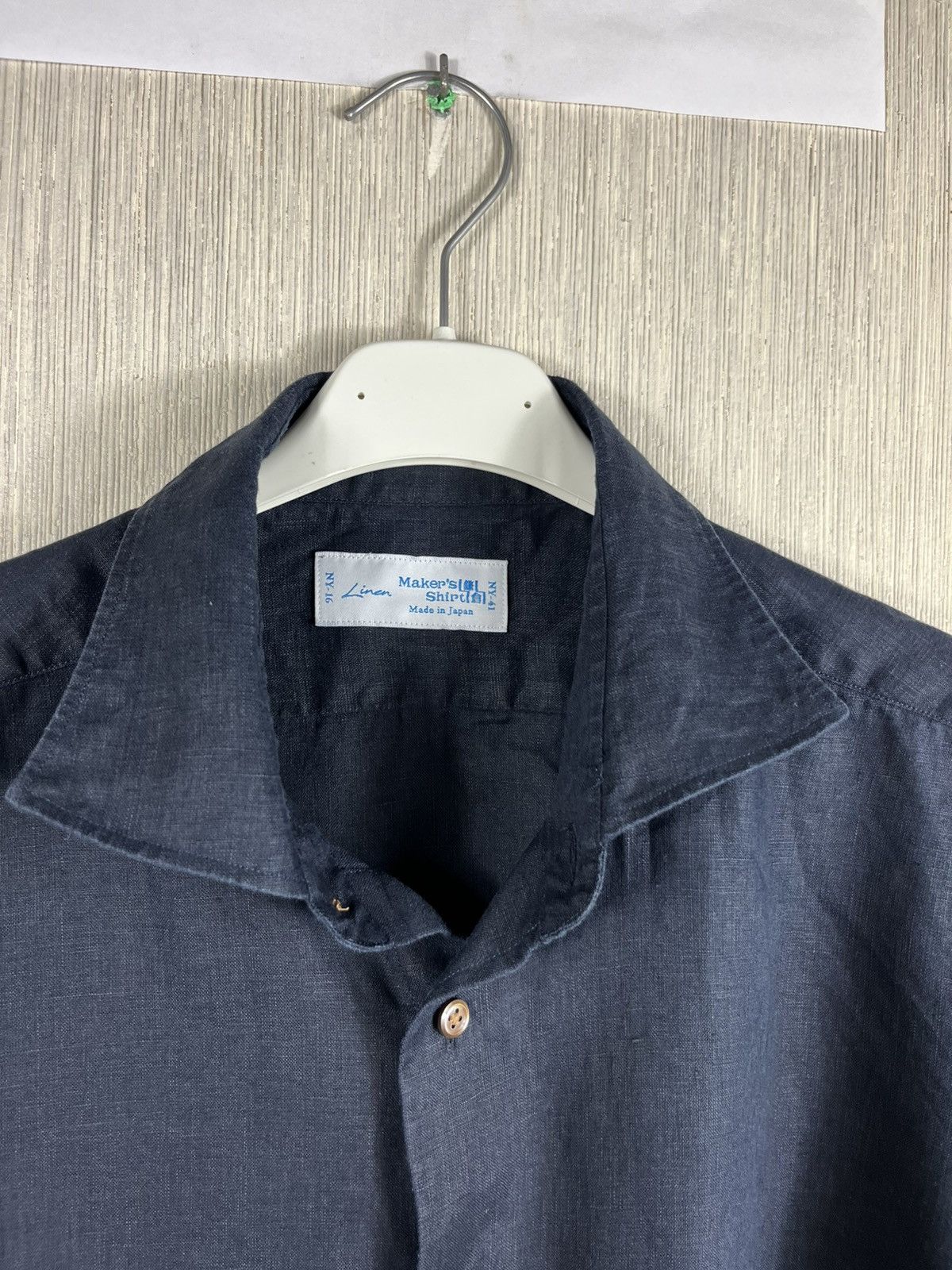 Kamakura Kamakura Maker’s shirt linen navy casual Japanese brand Size US M / EU 48-50 / 2 - 12 Thumbnail