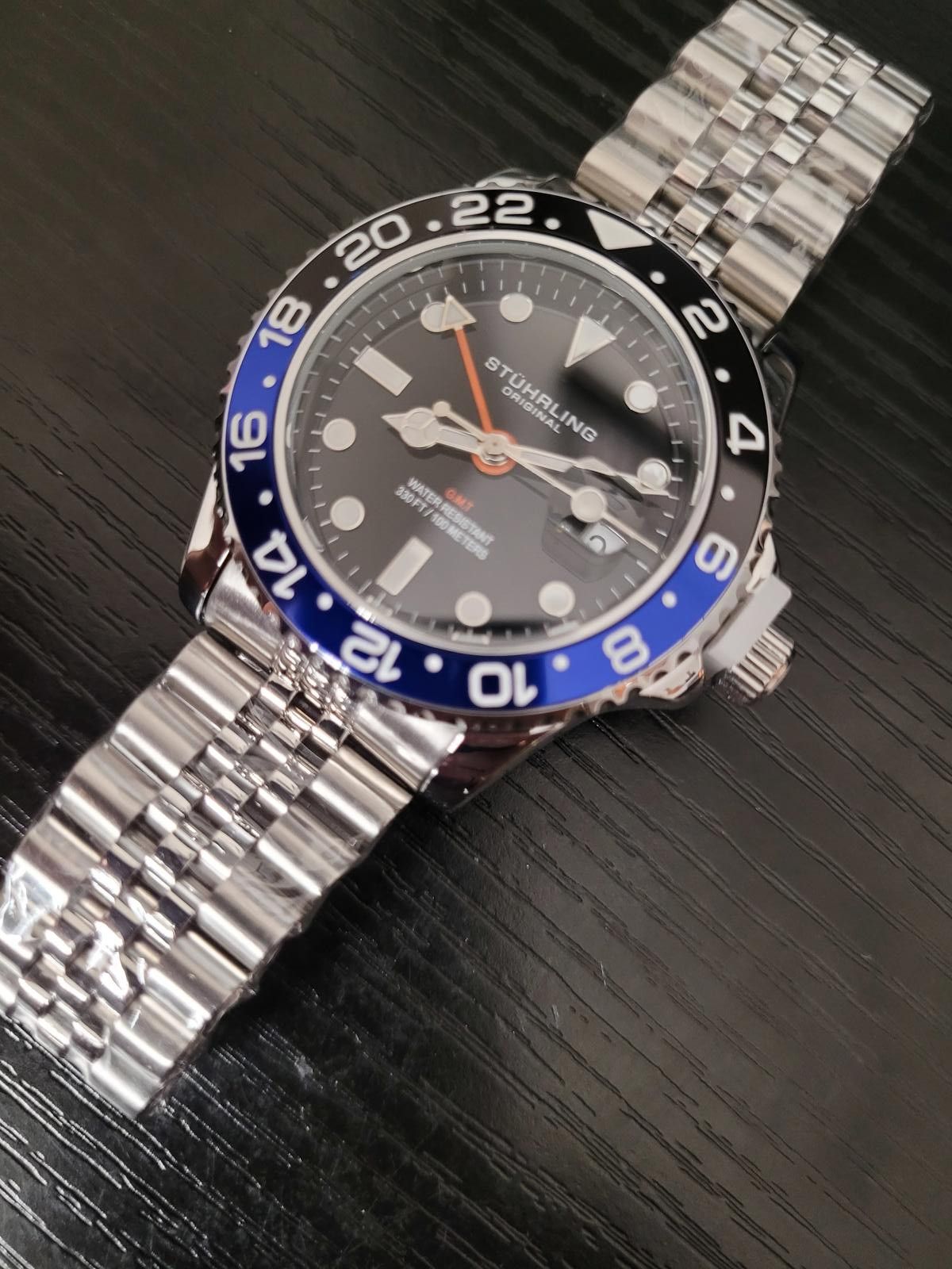 Stuhrling Original NEW Stuhrling Aqua Diver 3968 Batman Quartz Men s Watch Grailed