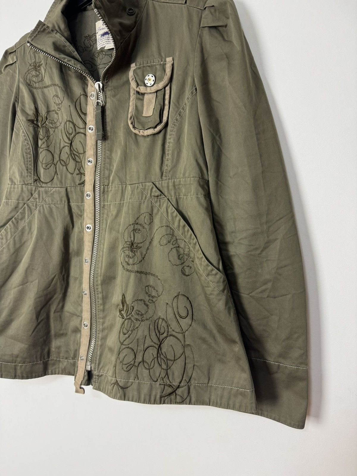 Rare Vintage Diesel “Clouds” Embroidered Military Jacket 00s