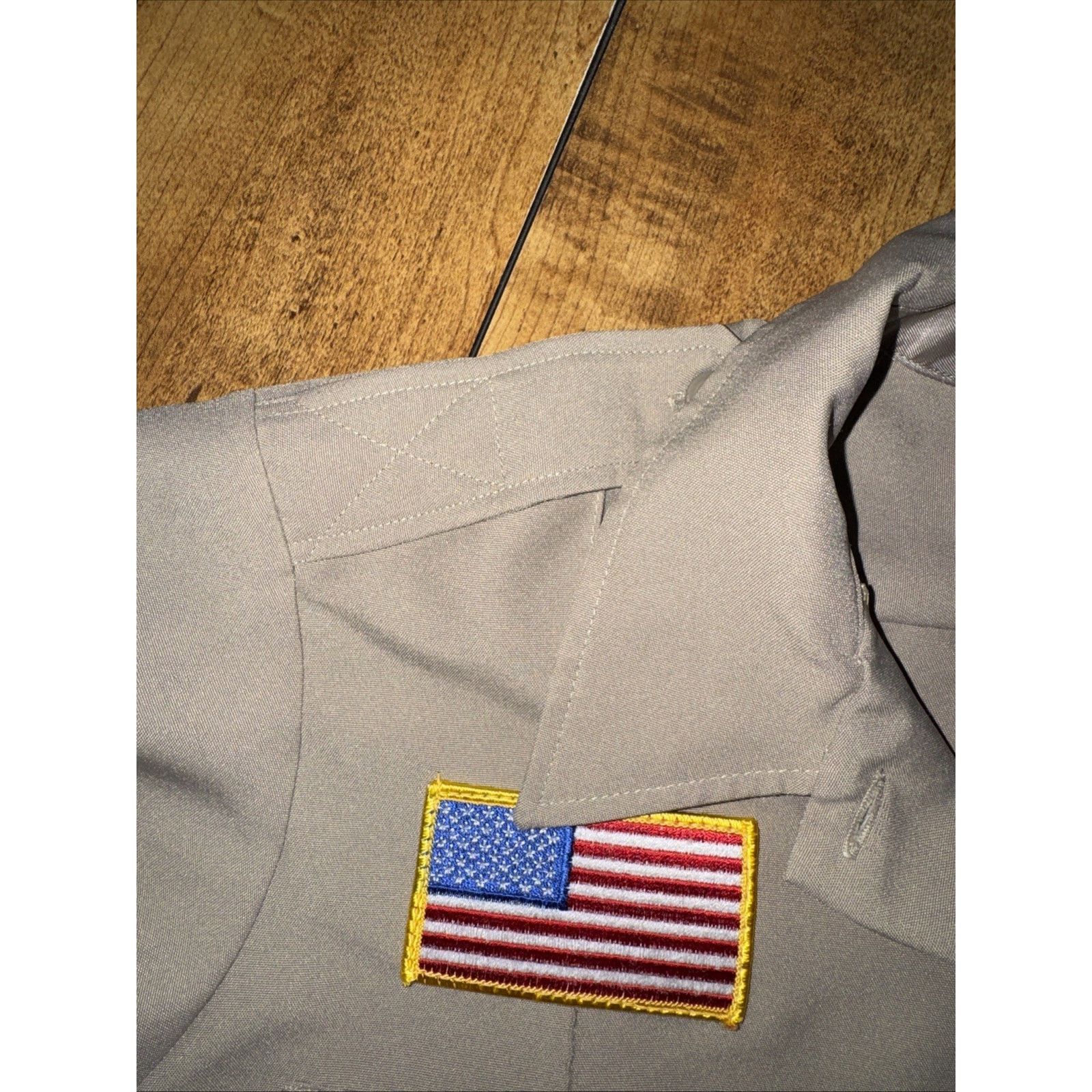 Flying Cross × Vintage Vintage Flying Cross Tan Shirt 23x27 Polyester USA Military Size US L / EU 52-54 / 3 - 6 Thumbnail