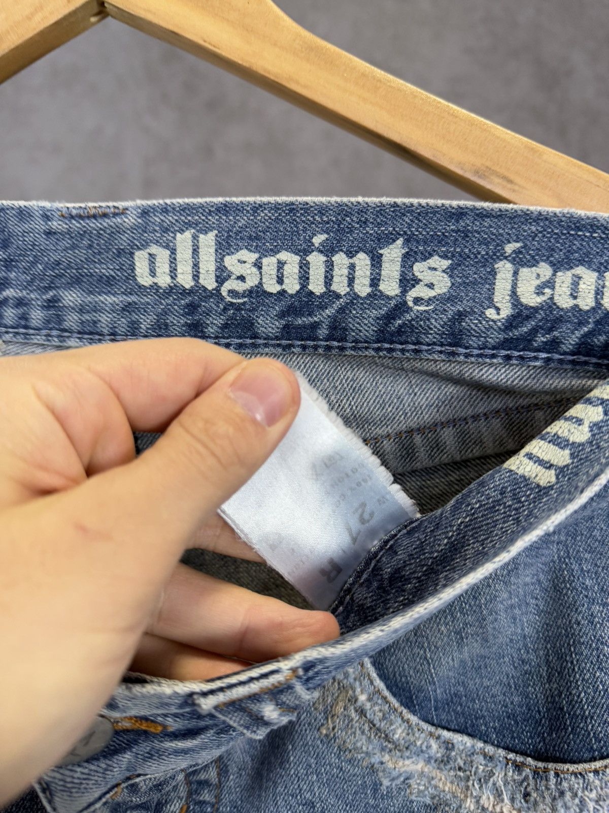 Allsaints Allsaints vintage designer distressed denim jeans Size US 28 / EU 44 - 7 Thumbnail