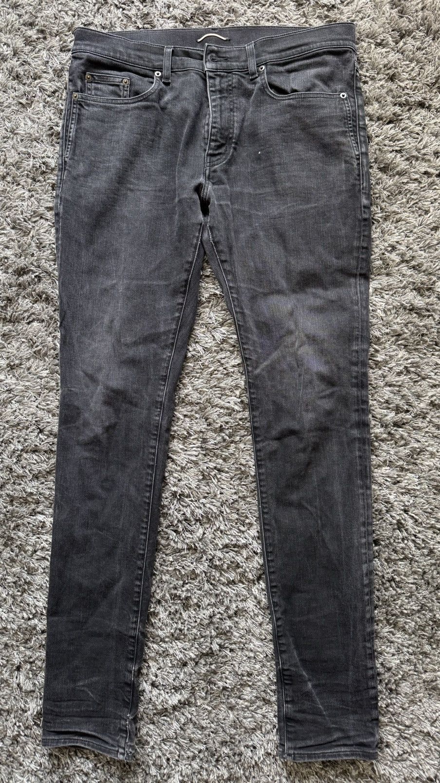 Saint Laurent Paris Saint Laurent Slim fit Black denim Size US 33 - 1 Thumbnail