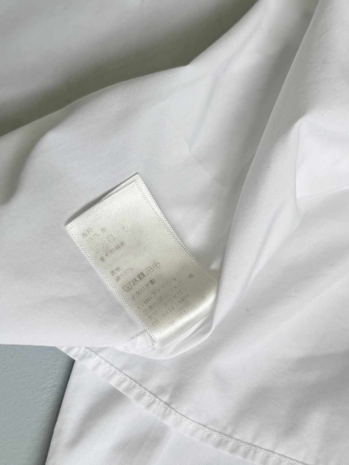 Celine Celine Paris Cropped White Shirt Pocket Logo Oversized Fit Size XS / US 0-2 / IT 36-38 - 19 Thumbnail