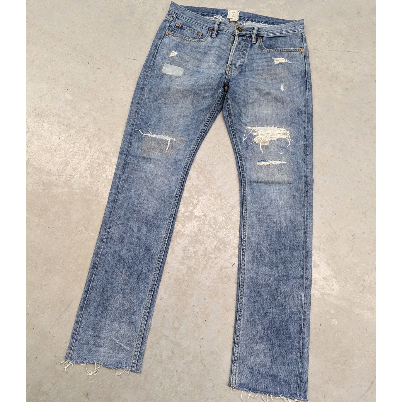 Gap × NSF NSF x GAP Collaboration Faded Sashiko Boro Stitch Patch Jean Size US 31 - 1 Thumbnail