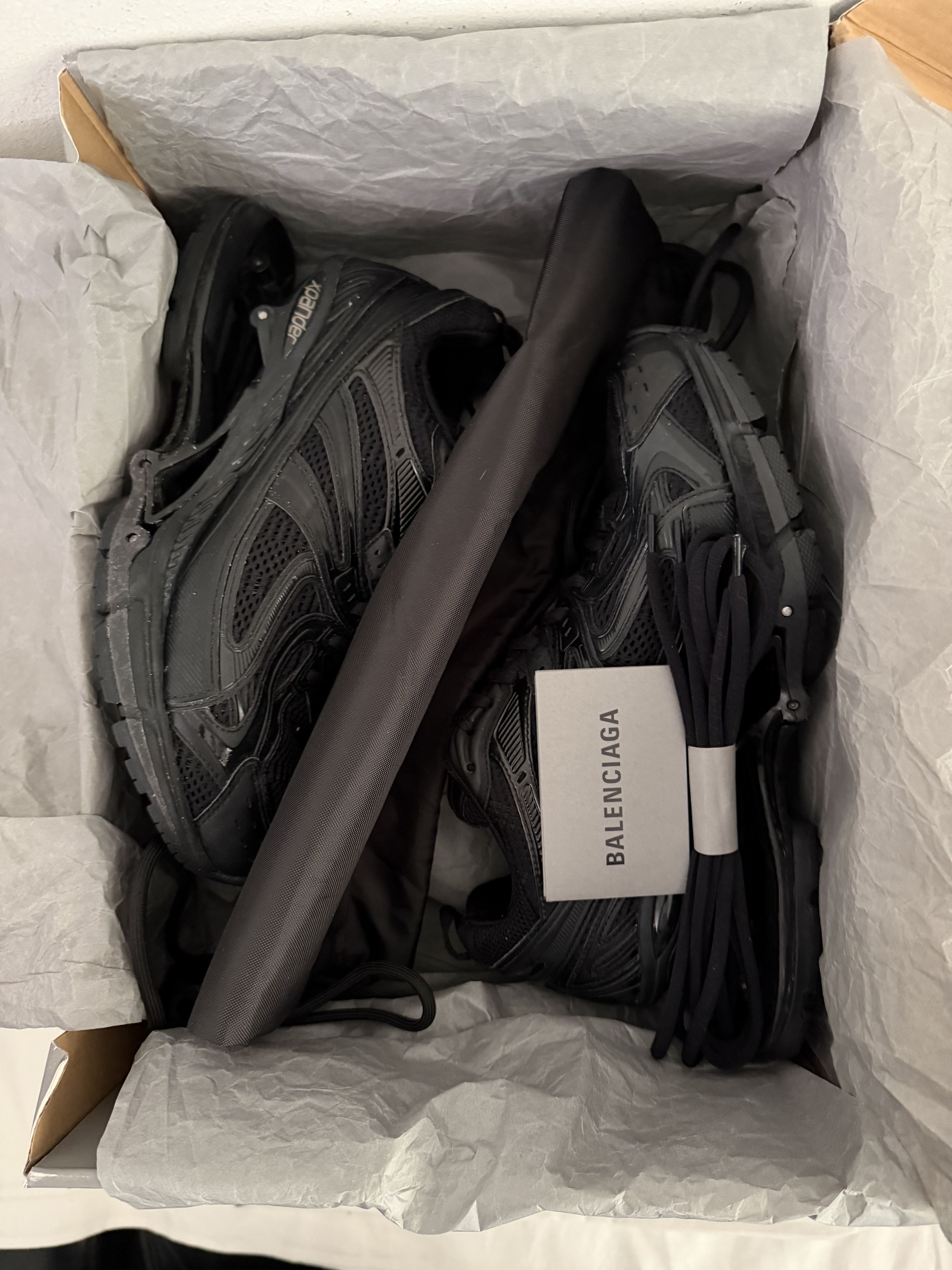 Balenciaga Suspended Heel Black Mesh Sneakers Size US 8 / EU 41 - 2 Thumbnail