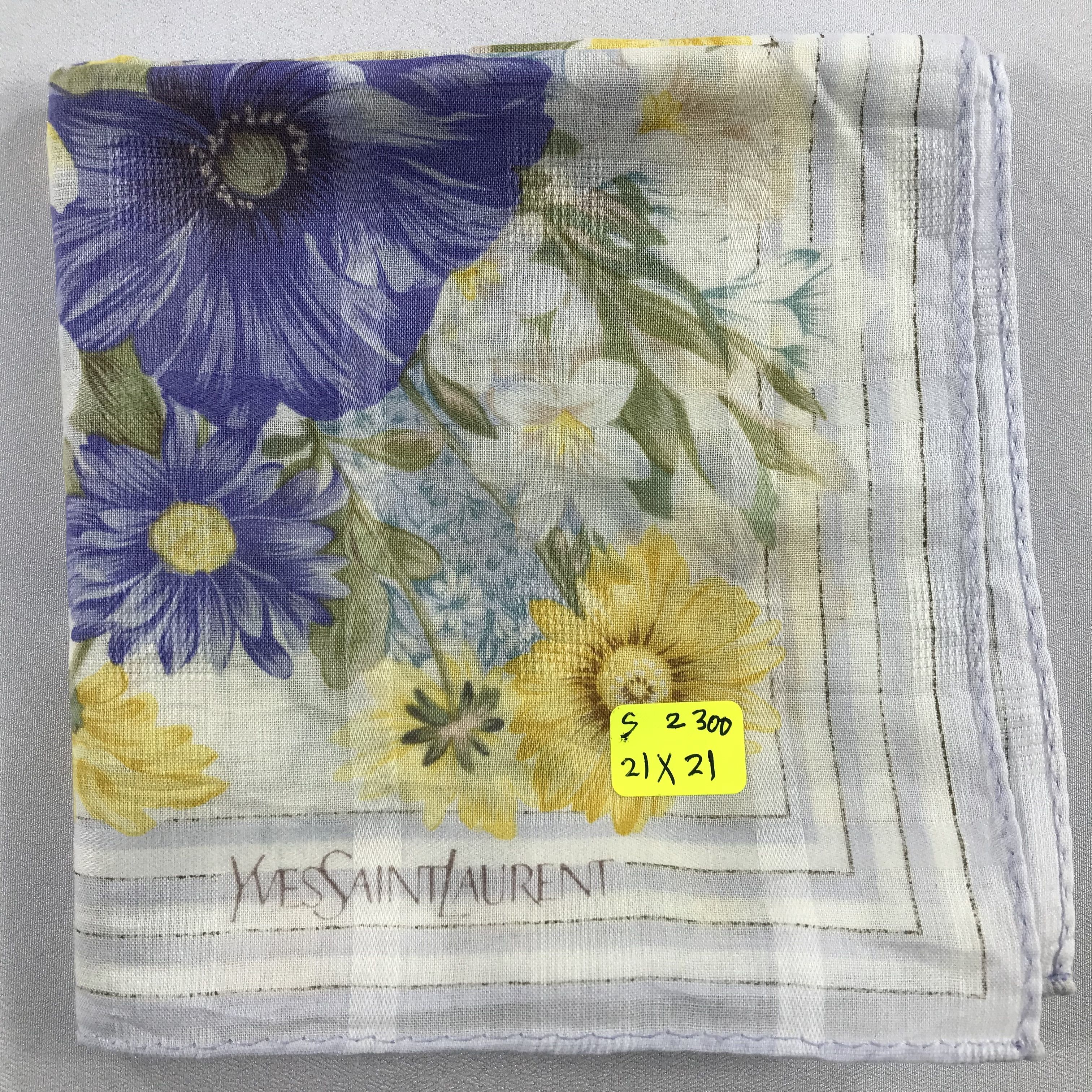 Vintage × Yves Saint Laurent Yves Saint Laurent Bandana /Handkerchief/Neckerchief -S2300 Size ONE SIZE - 5 Thumbnail