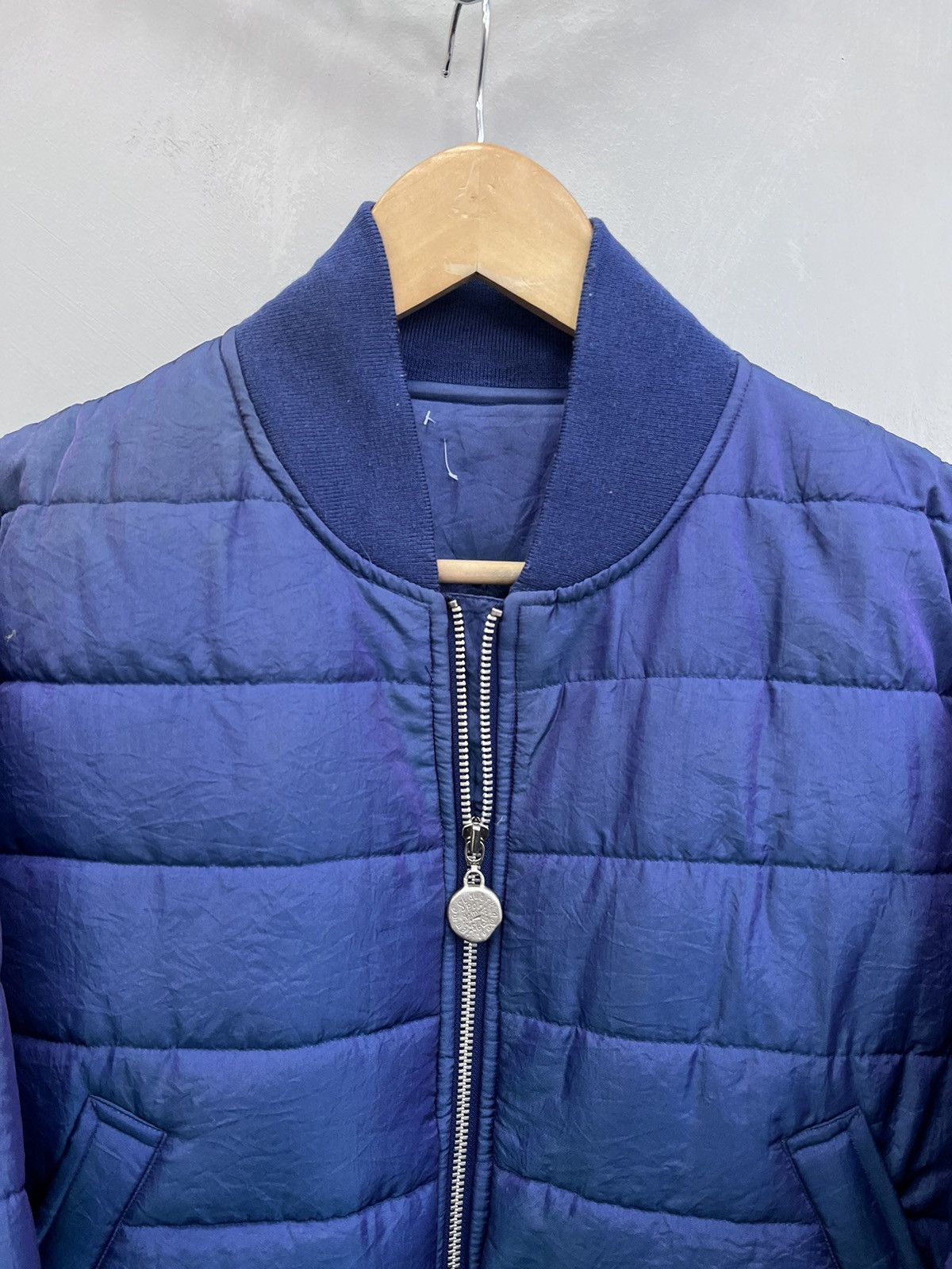 Japanese Brand SALE💣💣 Vintage 90s MA-1 Reversed Nylon Bomber Jacket Size US L / EU 52-54 / 3 - 3 Thumbnail