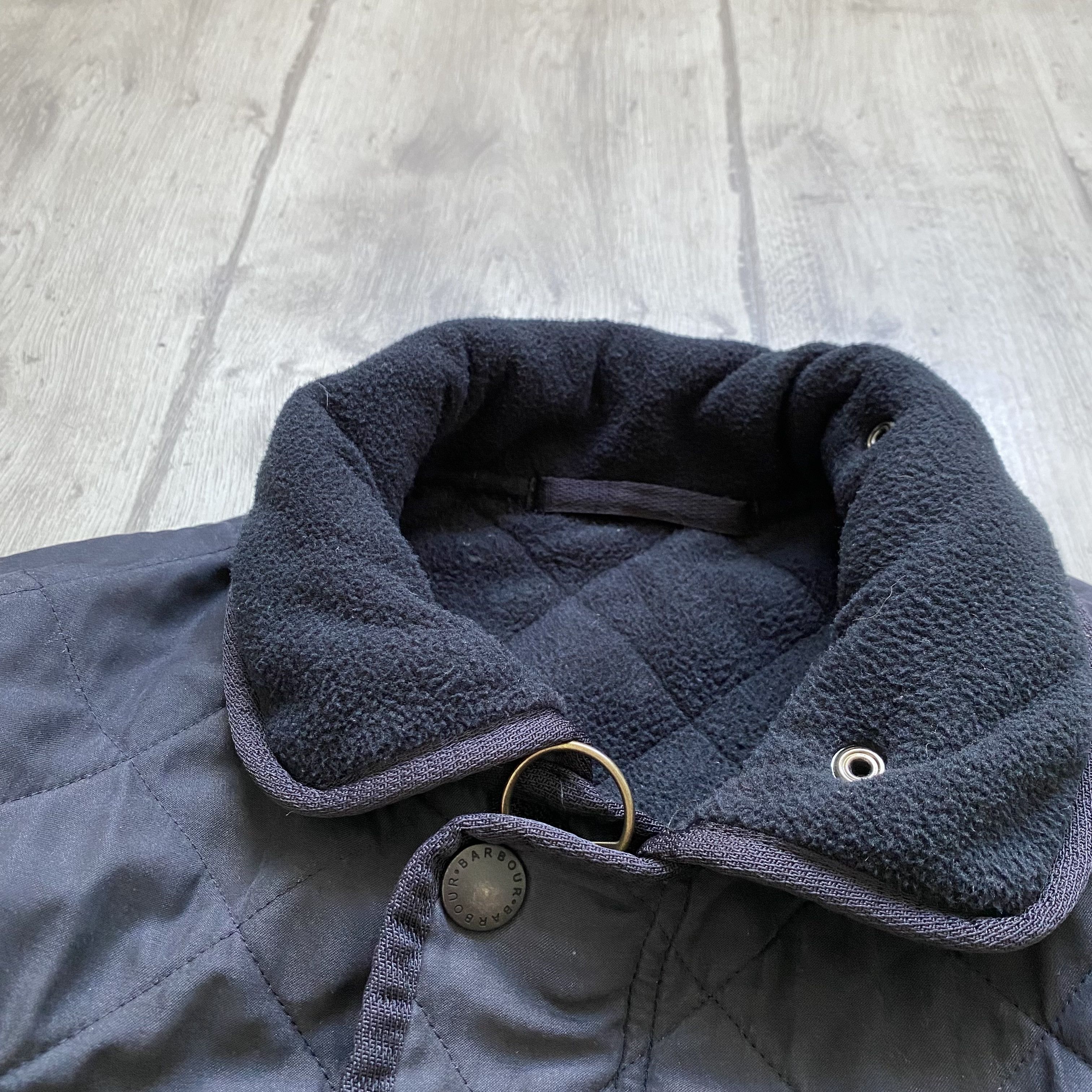 Barbour Vintage Barbour Quilted jacket Fleece lining Y2K Dark Navy Size US L / EU 52-54 / 3 - 6 Thumbnail