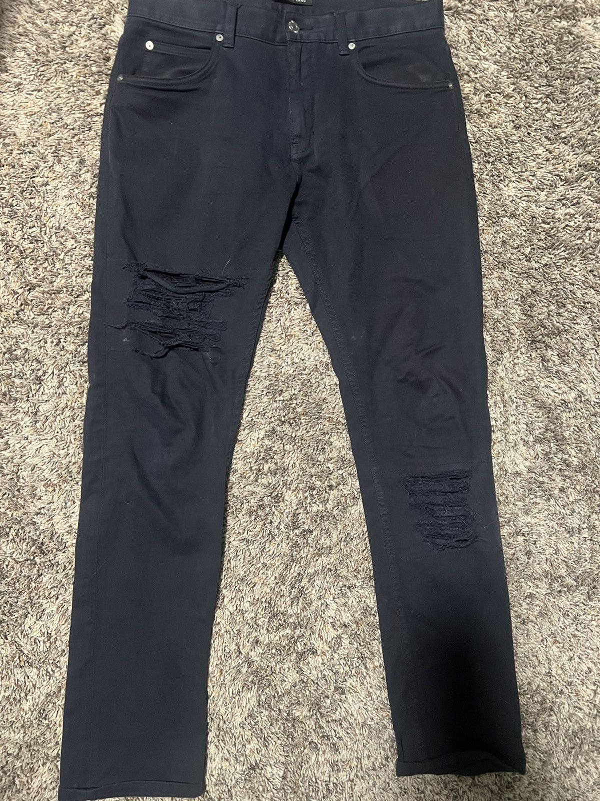 Helmut Lang Men’s Helmut Lang Distressed Denim Blue Size 32 Size US 32 / EU 48 - 7 Thumbnail