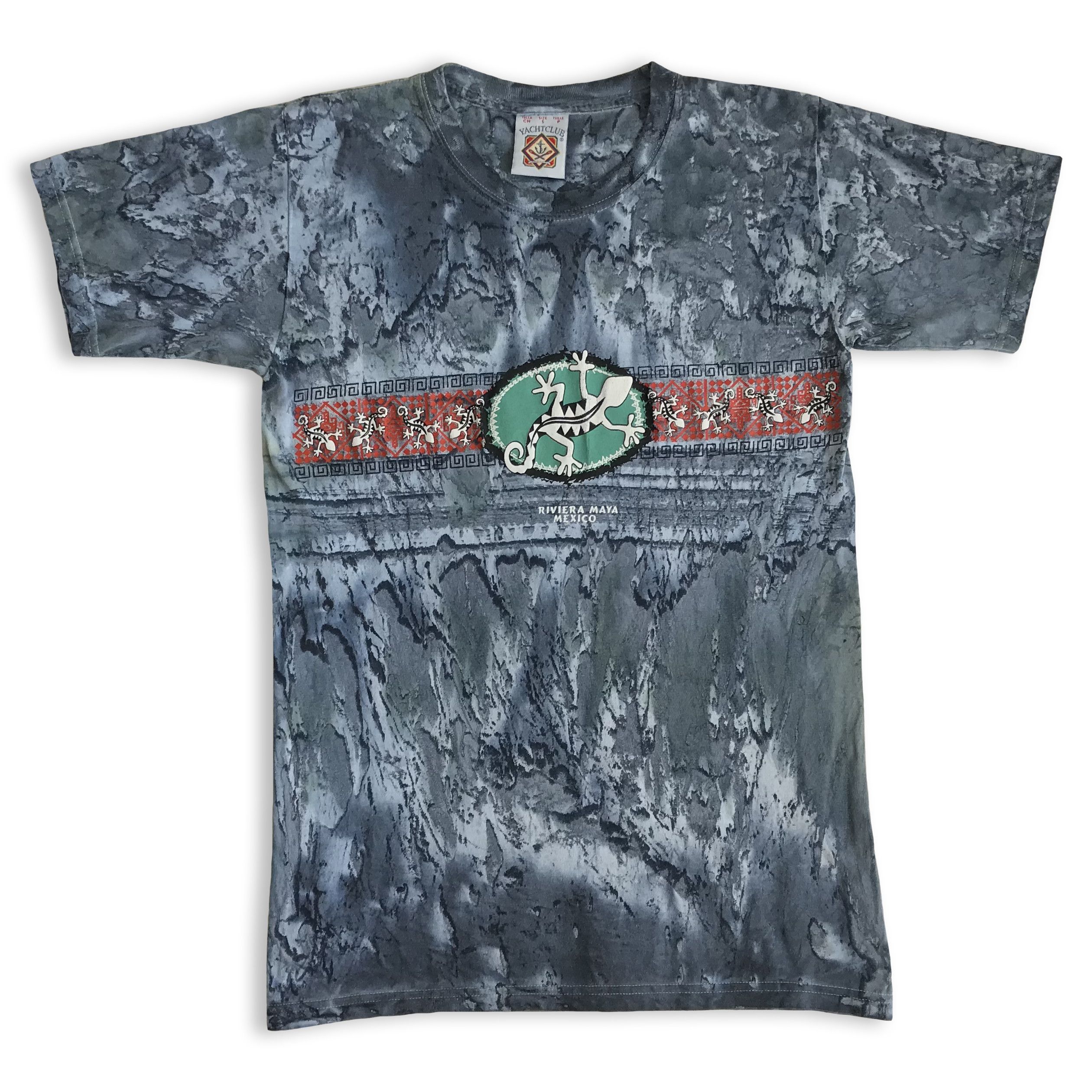 Vintage Vintage 90s RIVIERA MAYA Mexico t shirt Retro Tie Dye Y2K Size US S / EU 44-46 / 1 - 2 Thumbnail